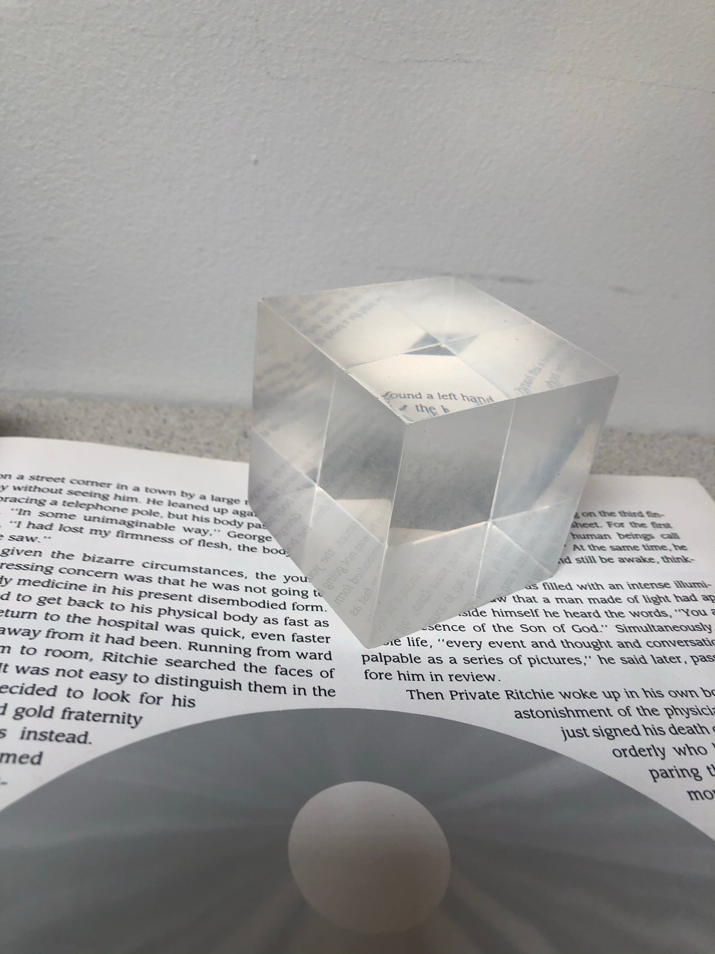 Acrylic Cube Paperweight