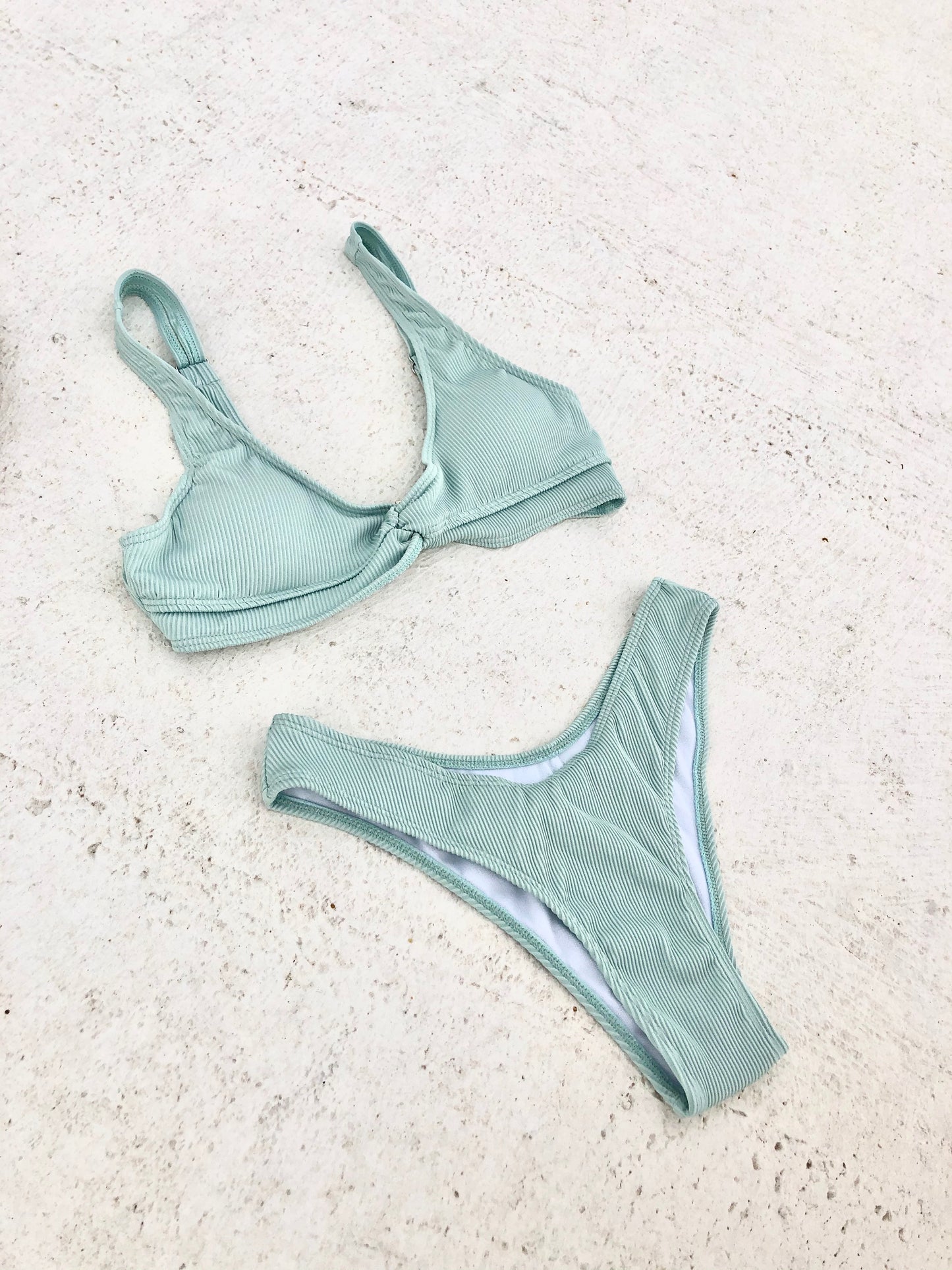 Seafoam Ribbed Bikini