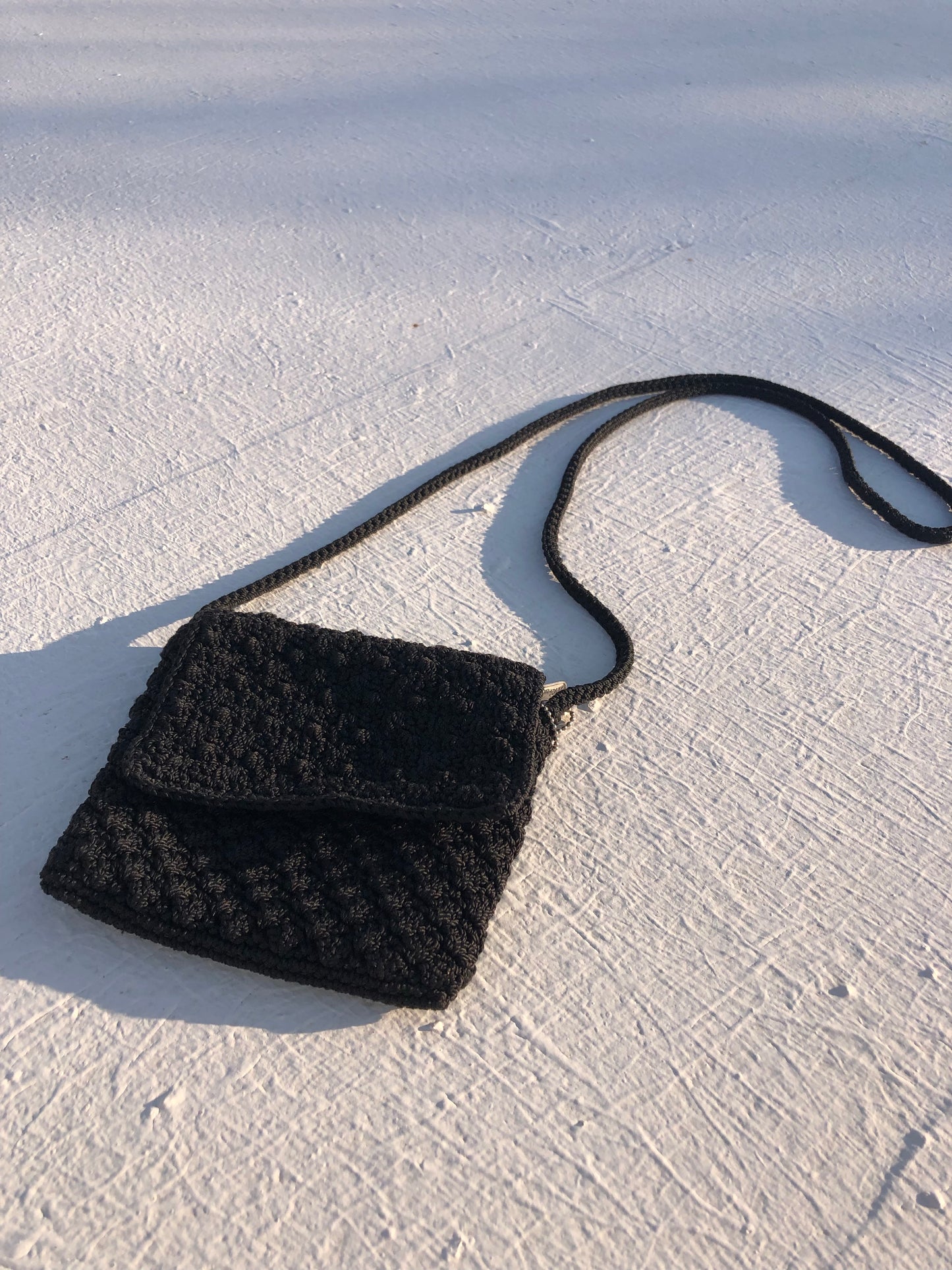 Y2K Crochet Purse | Black