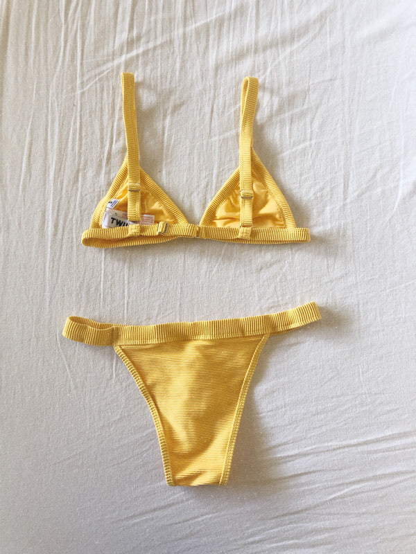 Yellow Evil Twiin Bikini