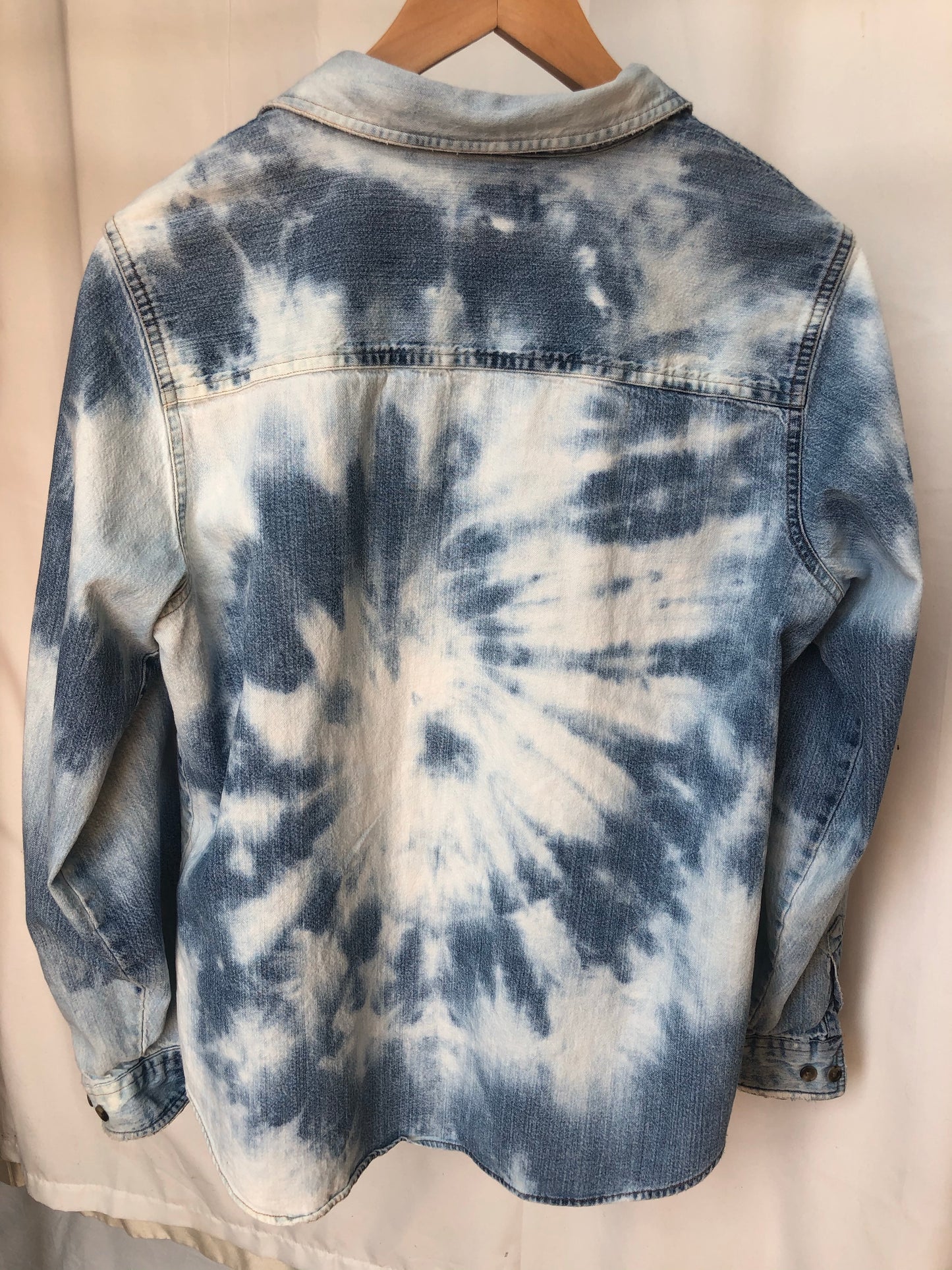 Bleach Dye Denim Top
