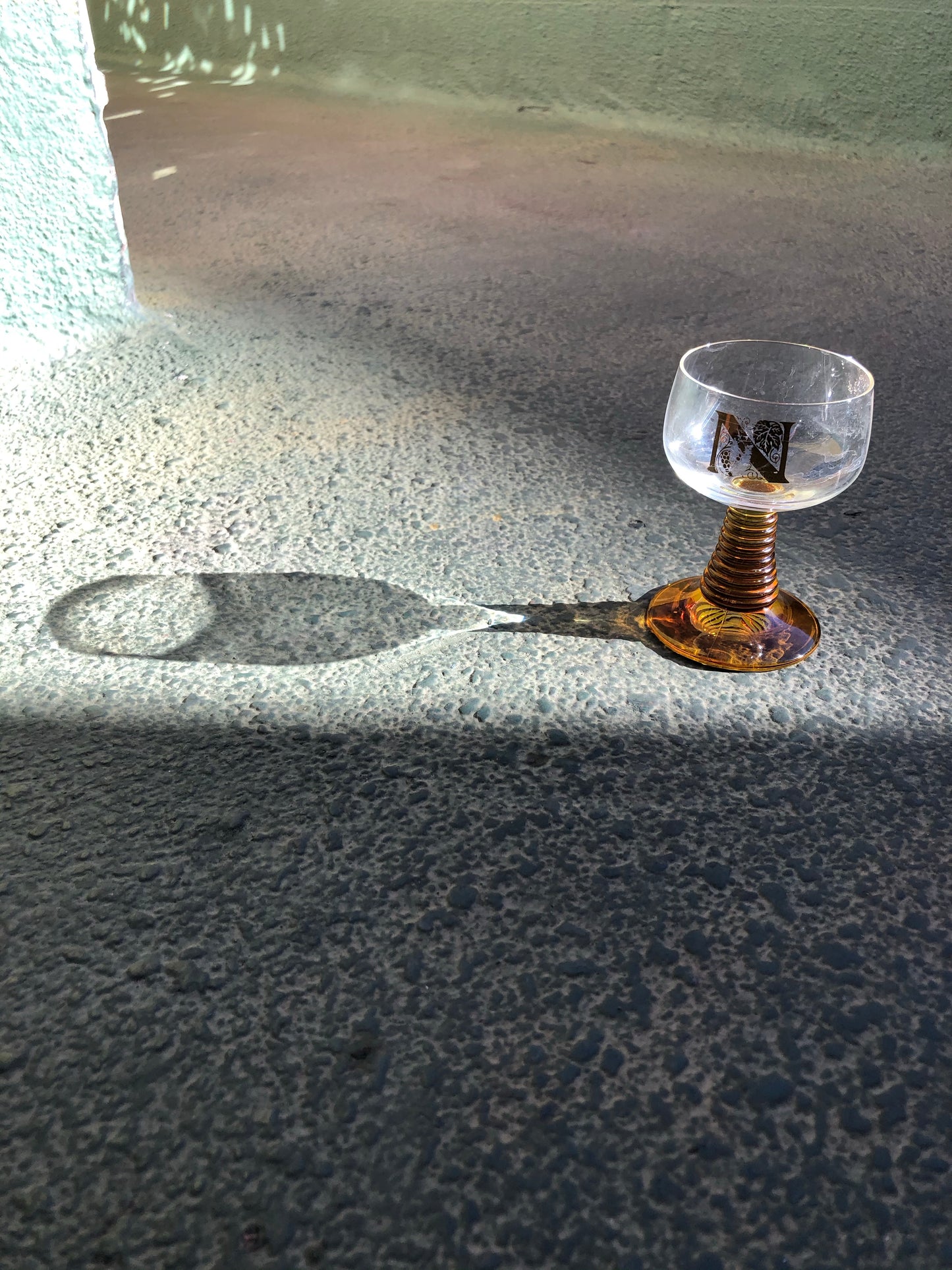 “N” Cocktail Glass