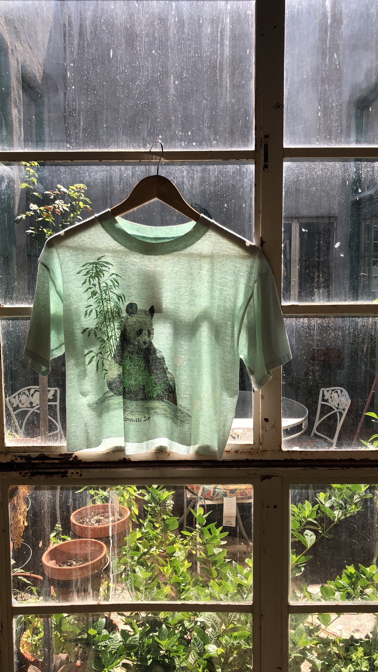Paper Thin Panda Crop Tee