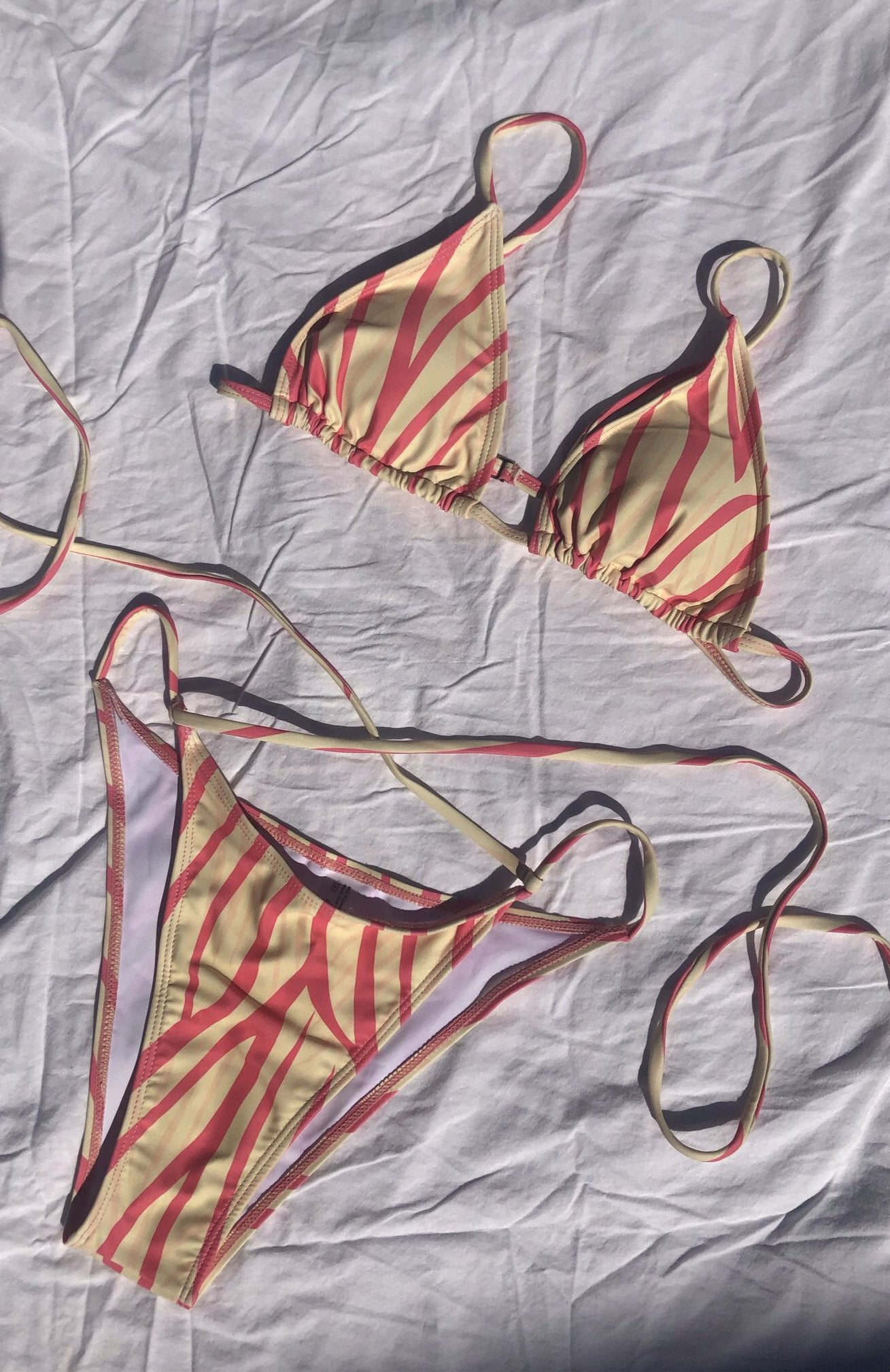 Strawberry Banana Zebra Bikini