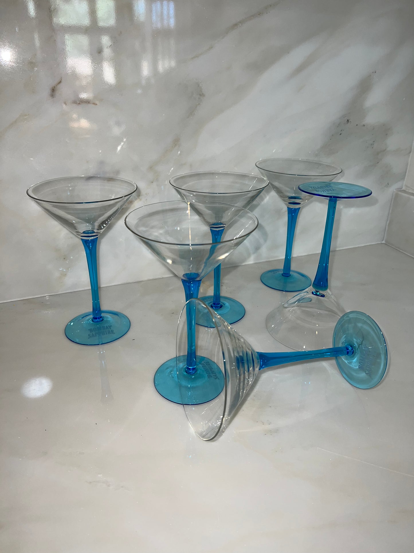 Bombay Blue Stem Martini Set