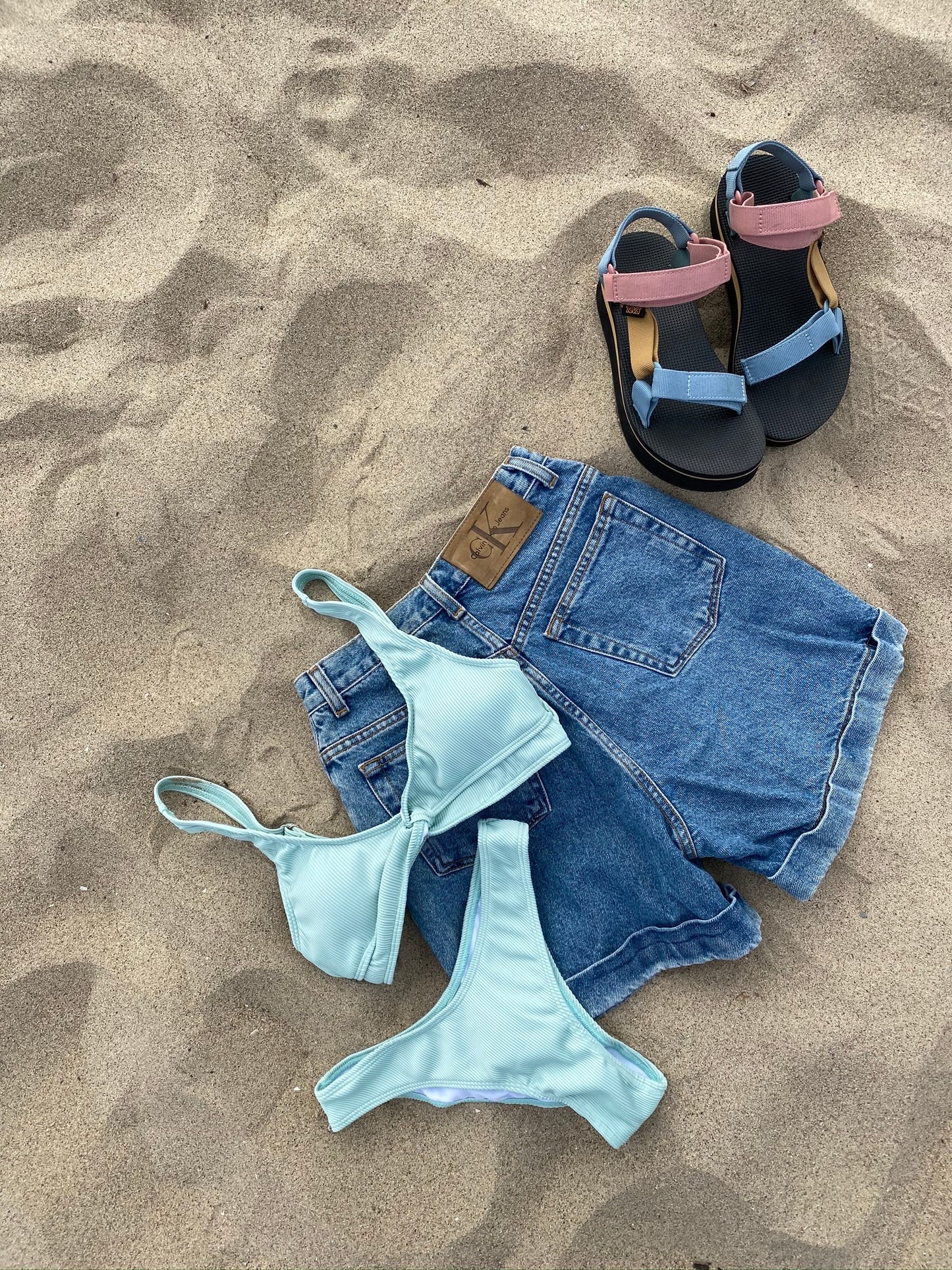 Seafoam Ribbed Bikini