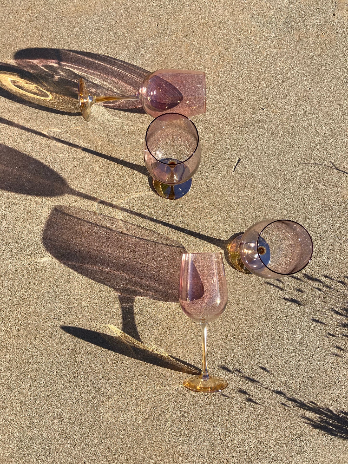 Amber Stems Wine Glass Set | 4