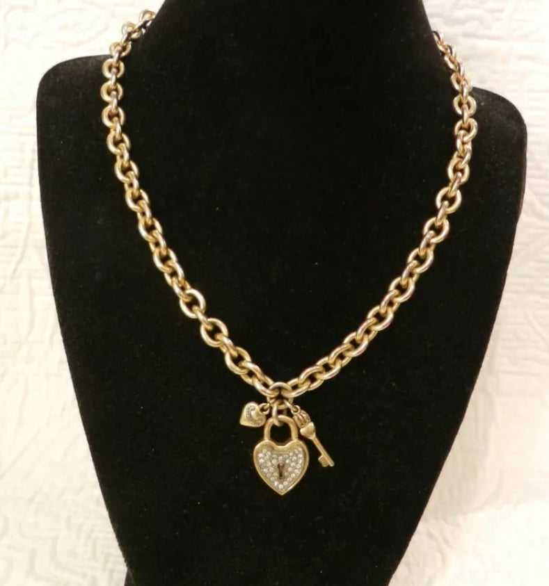 Juicy Heart Lock Necklace