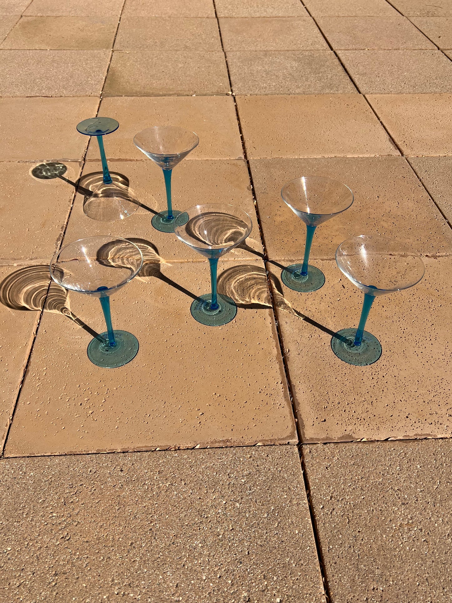 Bombay Blue Stem Martini Set