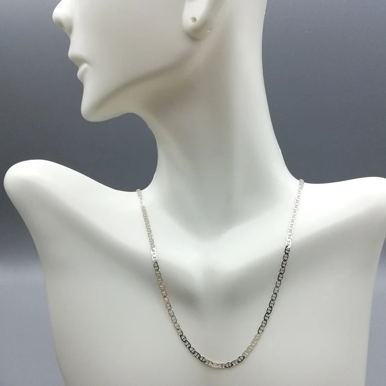 Silver Gucci Mariner Chain