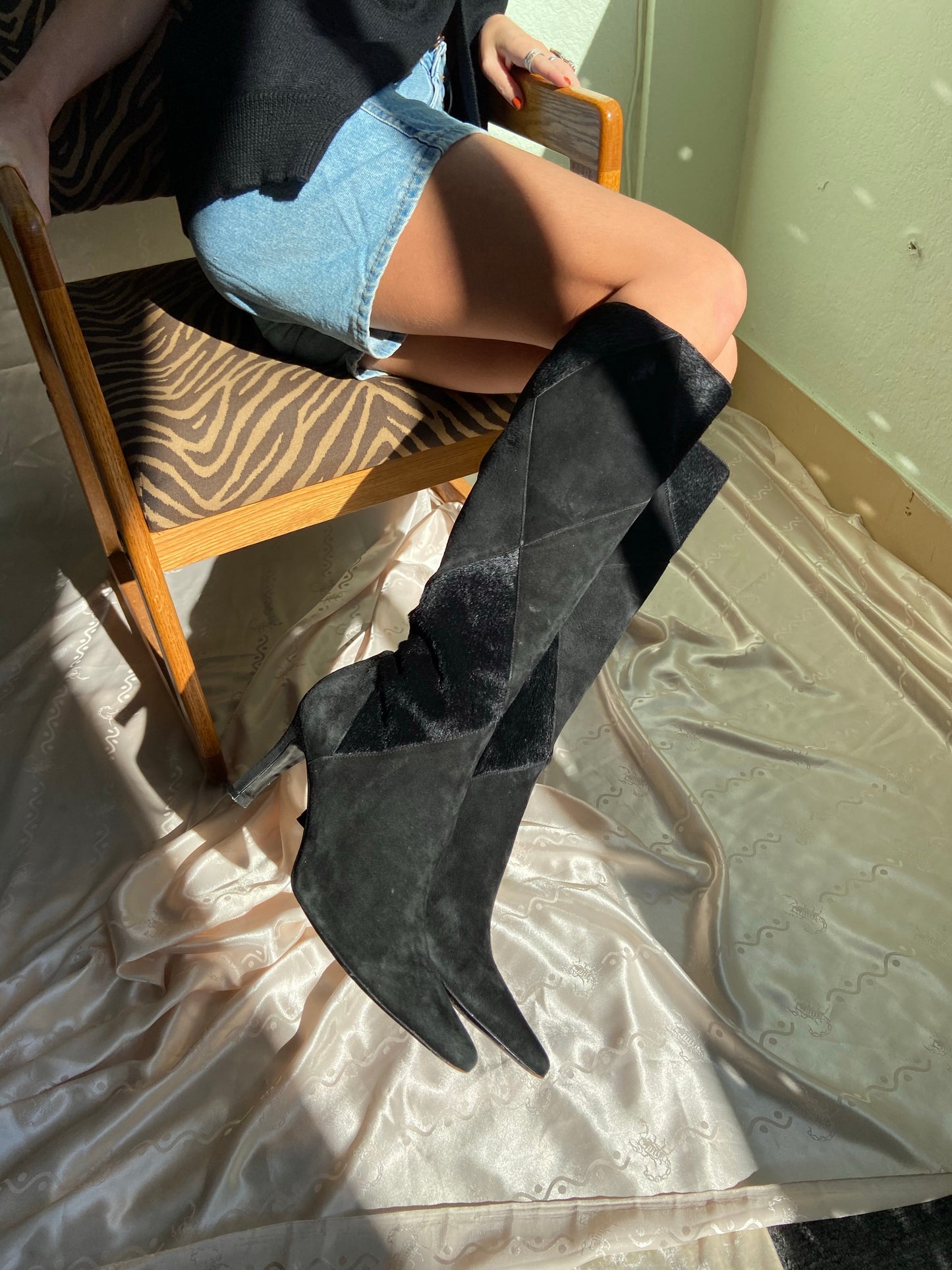 Checkered Past Suede Boots 8