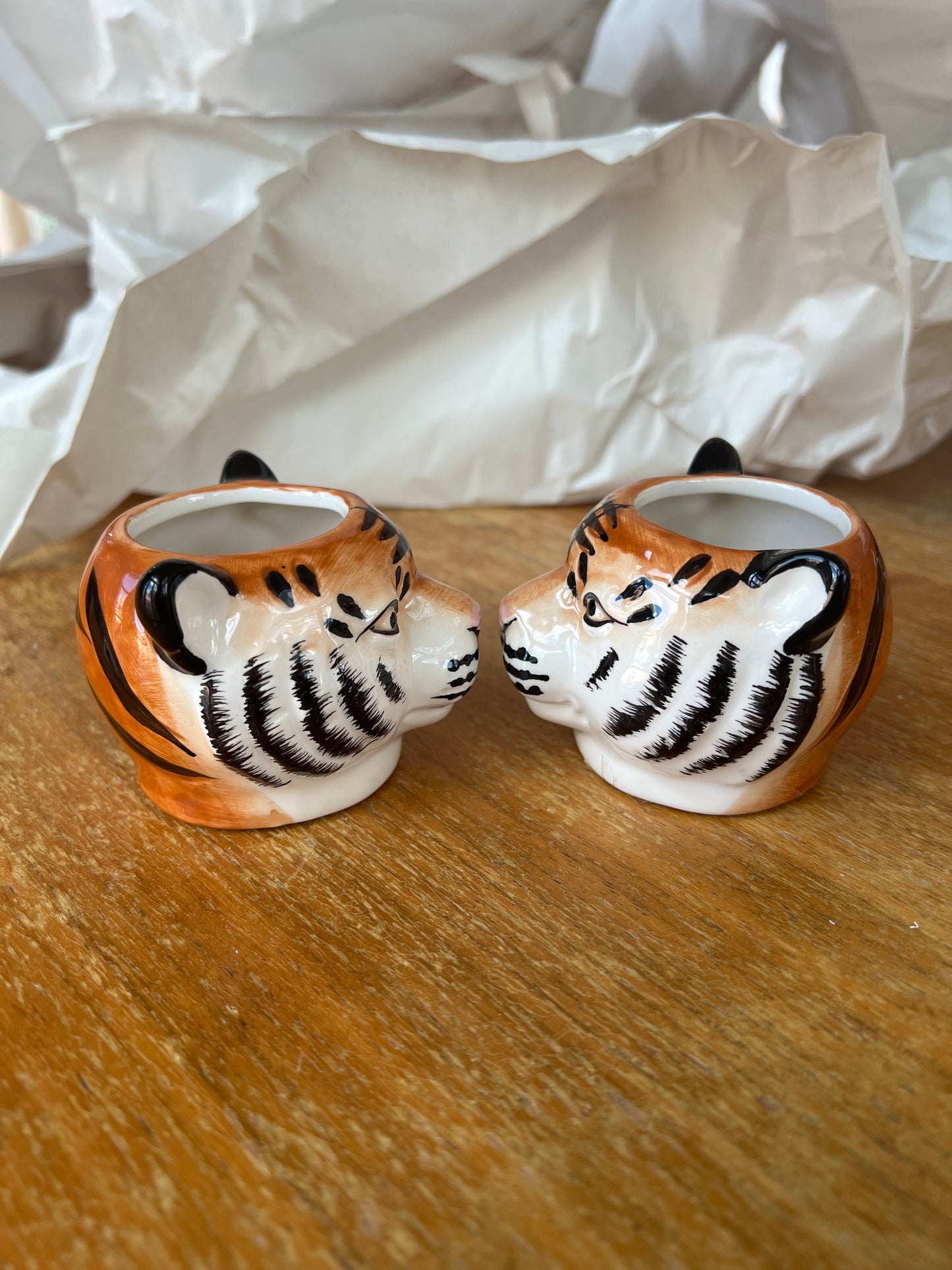 Ceramic Tiger Head Set