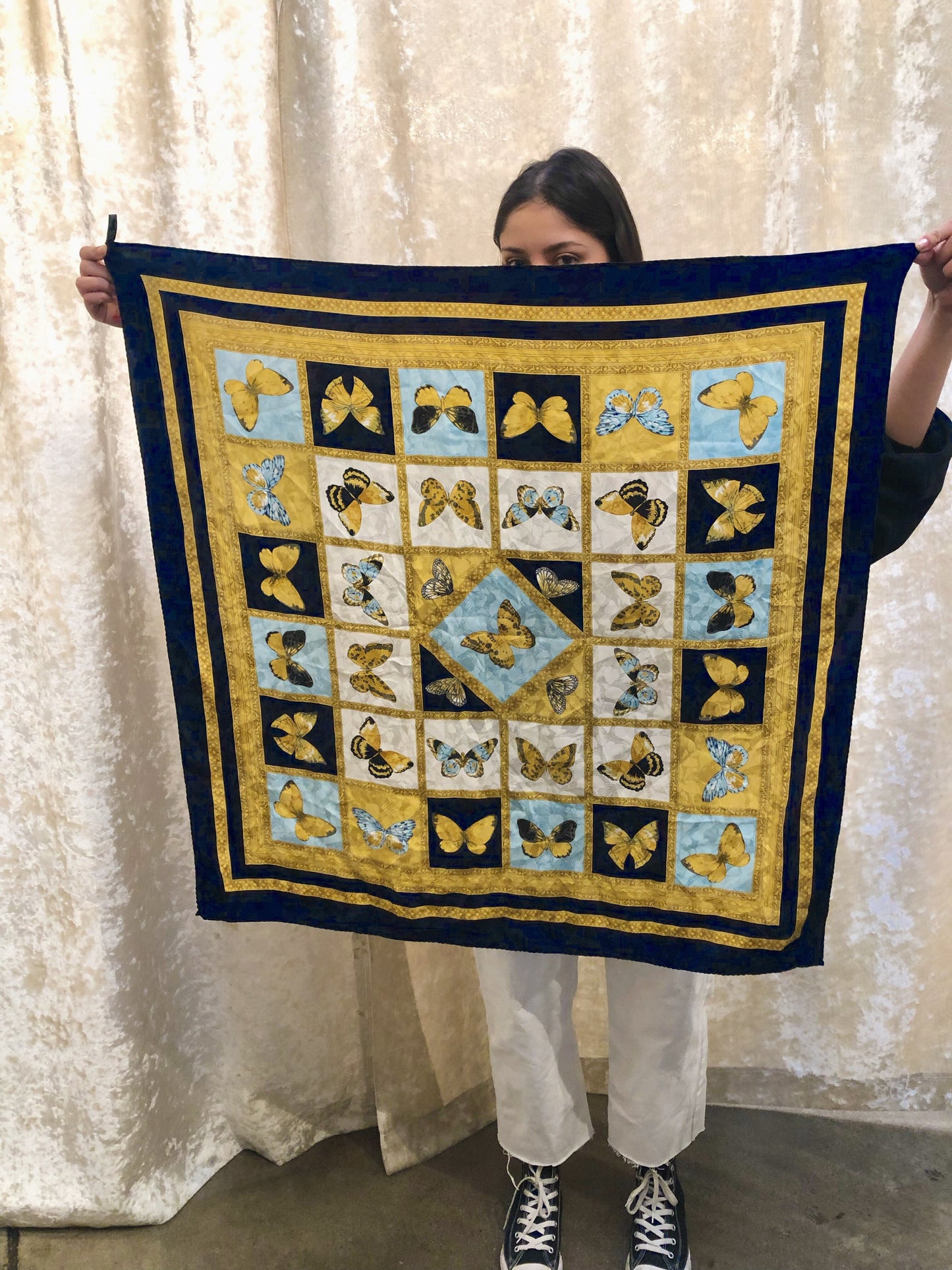 Silk Butterfly Tapestry