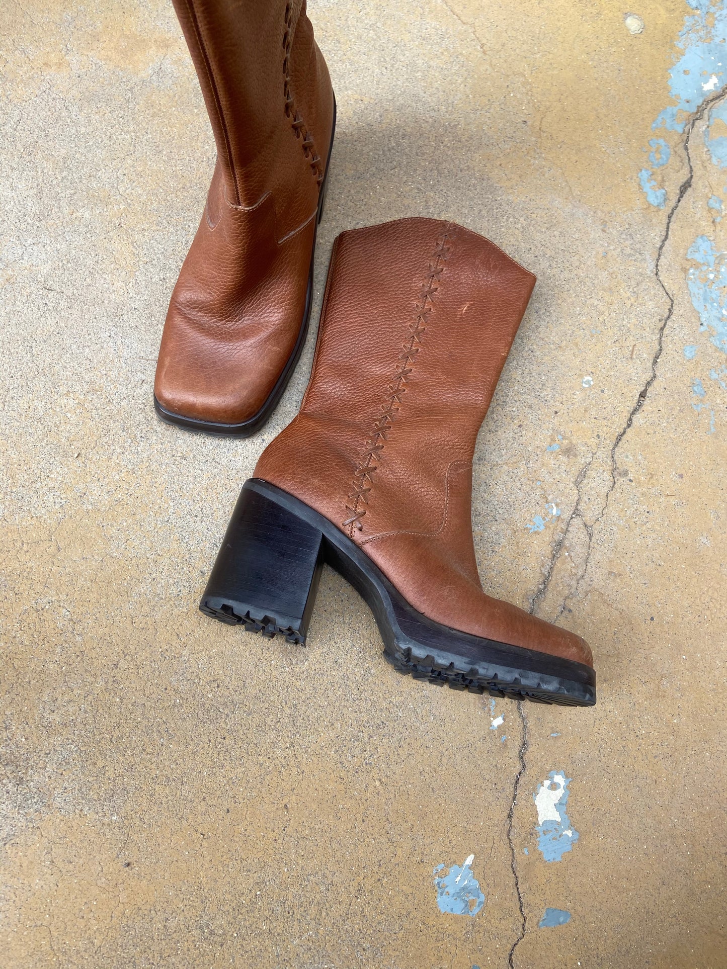 Sunflower Cognac Boots | 8.5