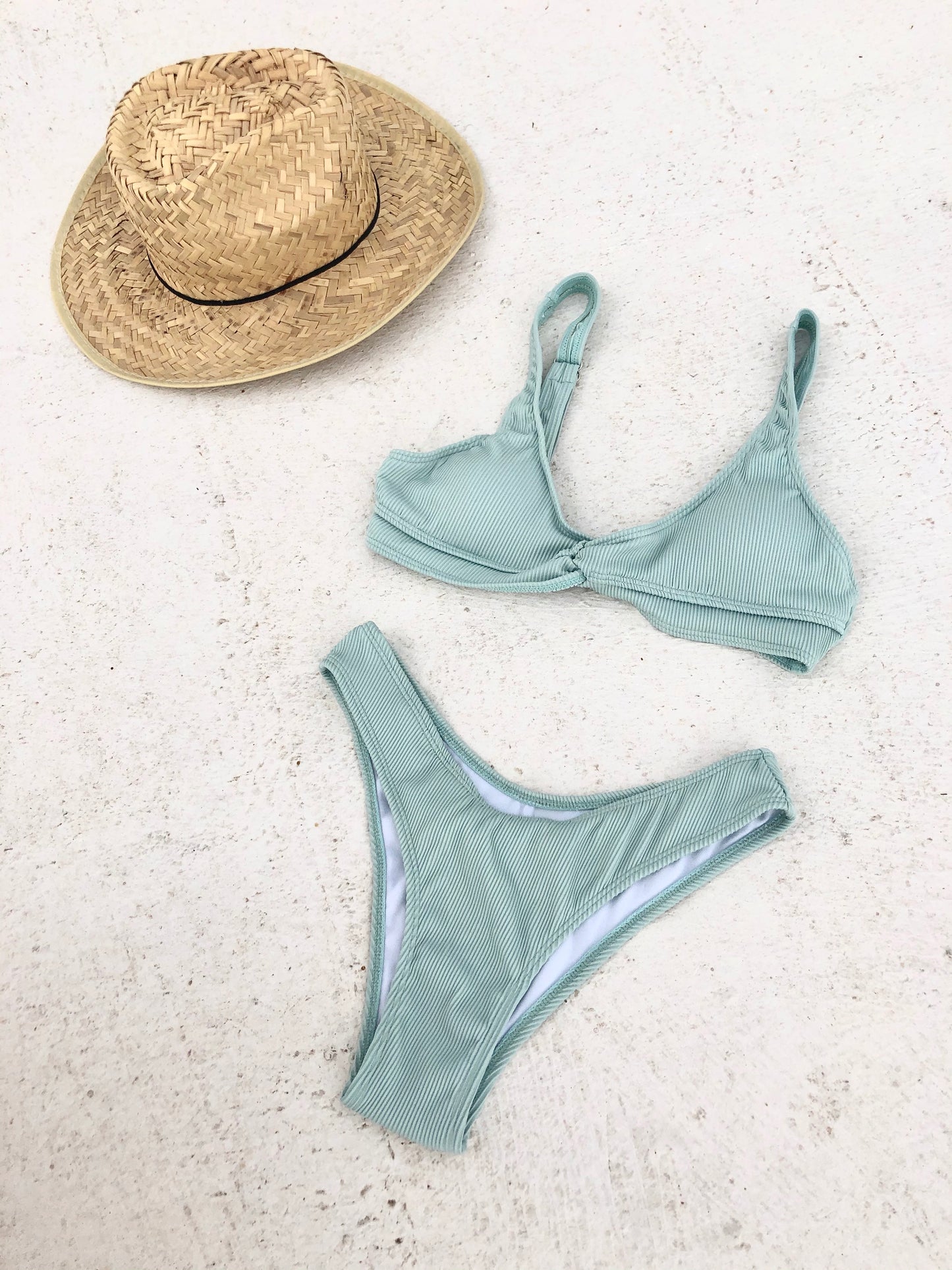Seafoam Ribbed Bikini