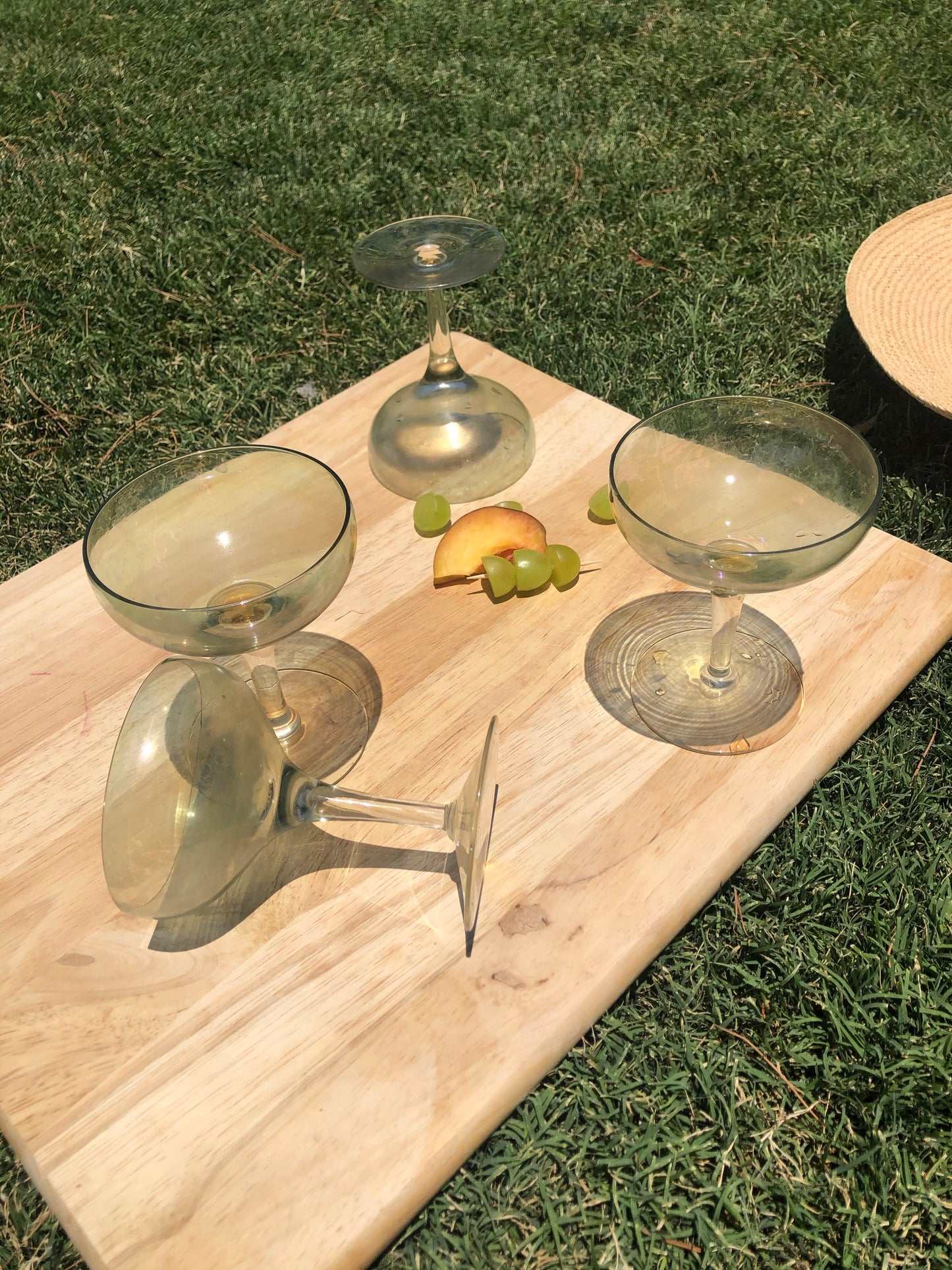 Sea Green Cocktail Glasses Set