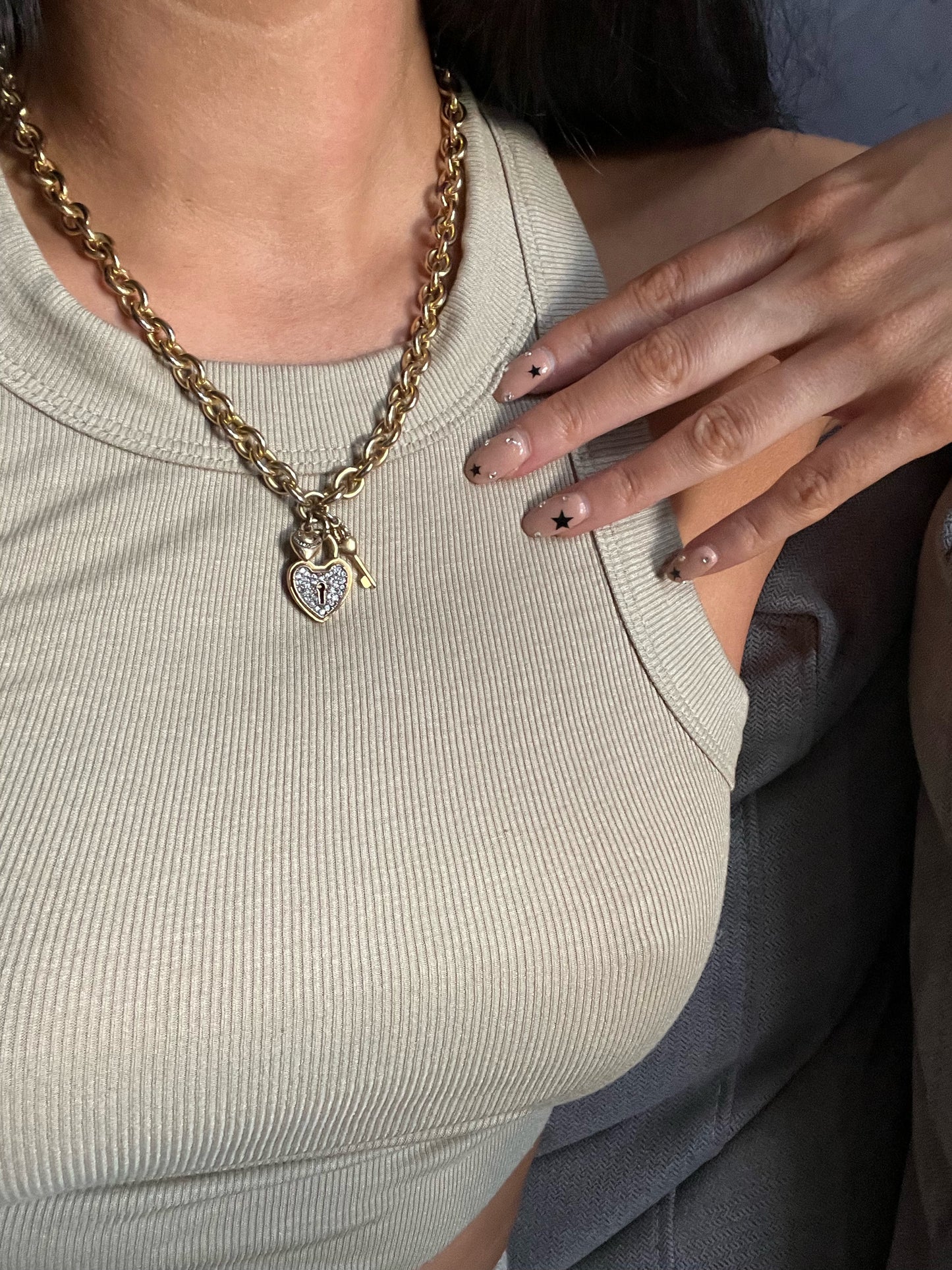 Juicy Heart Lock Necklace