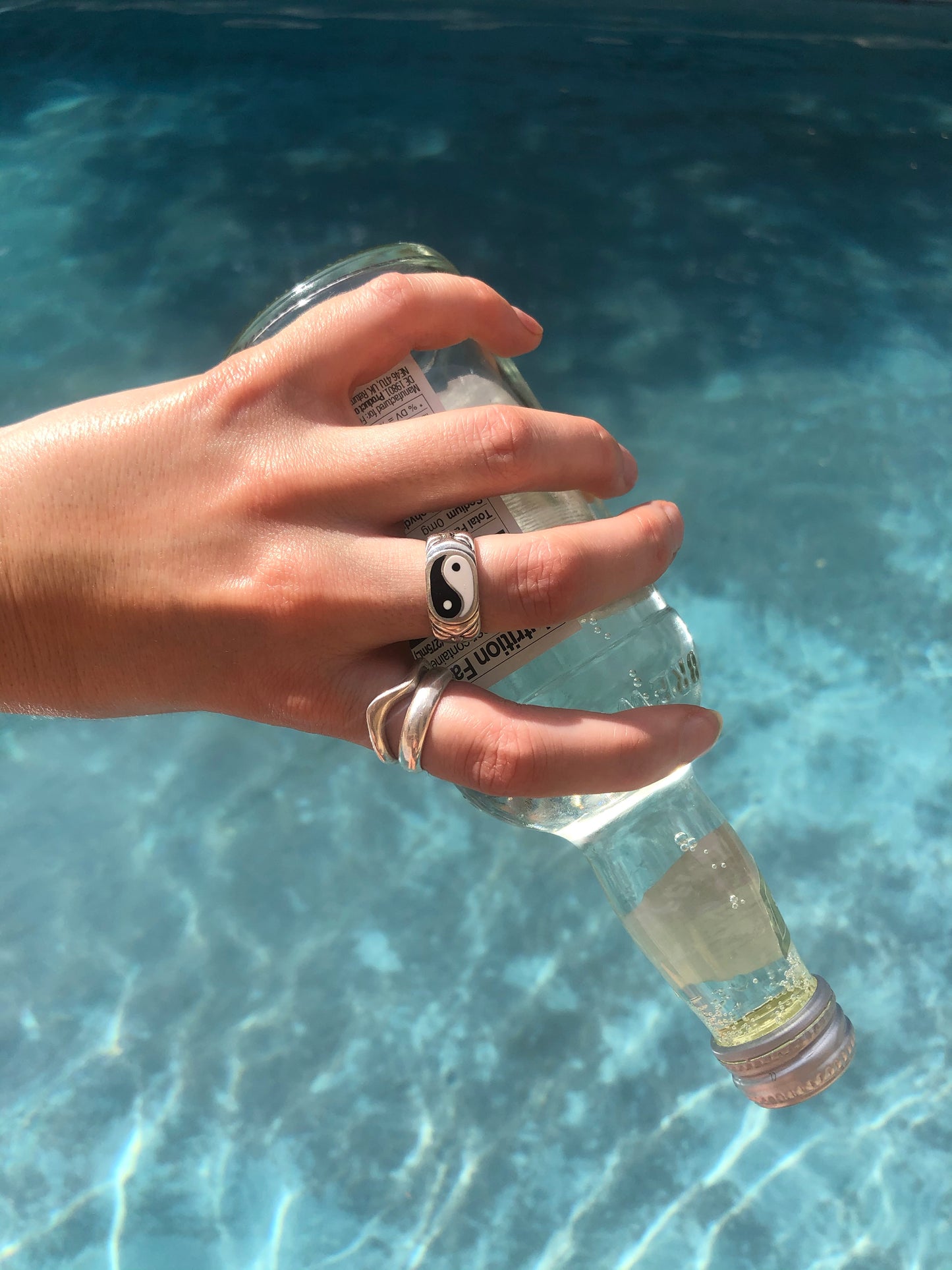 Elongated Yin Yang Ring