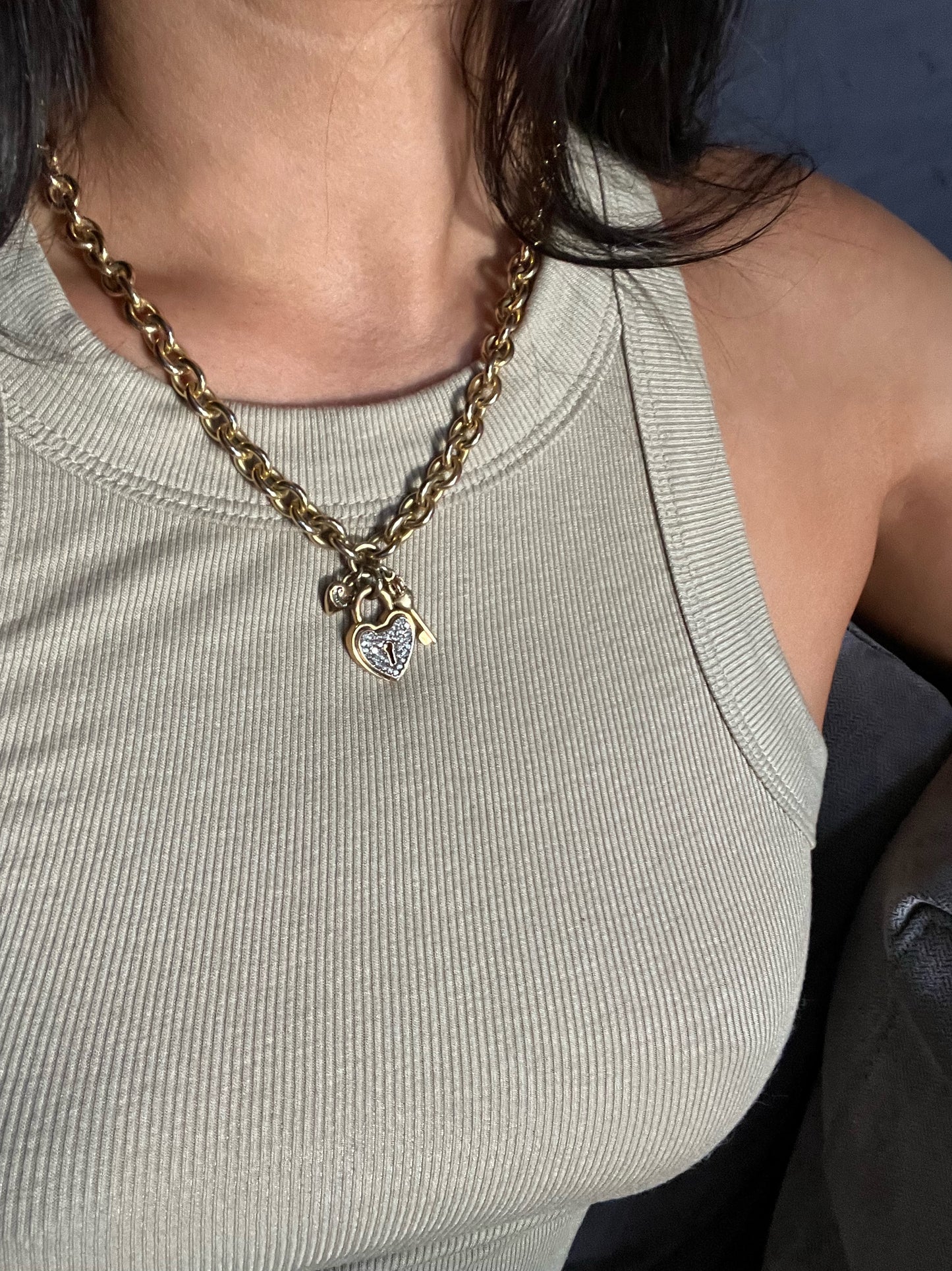 Juicy Heart Lock Necklace