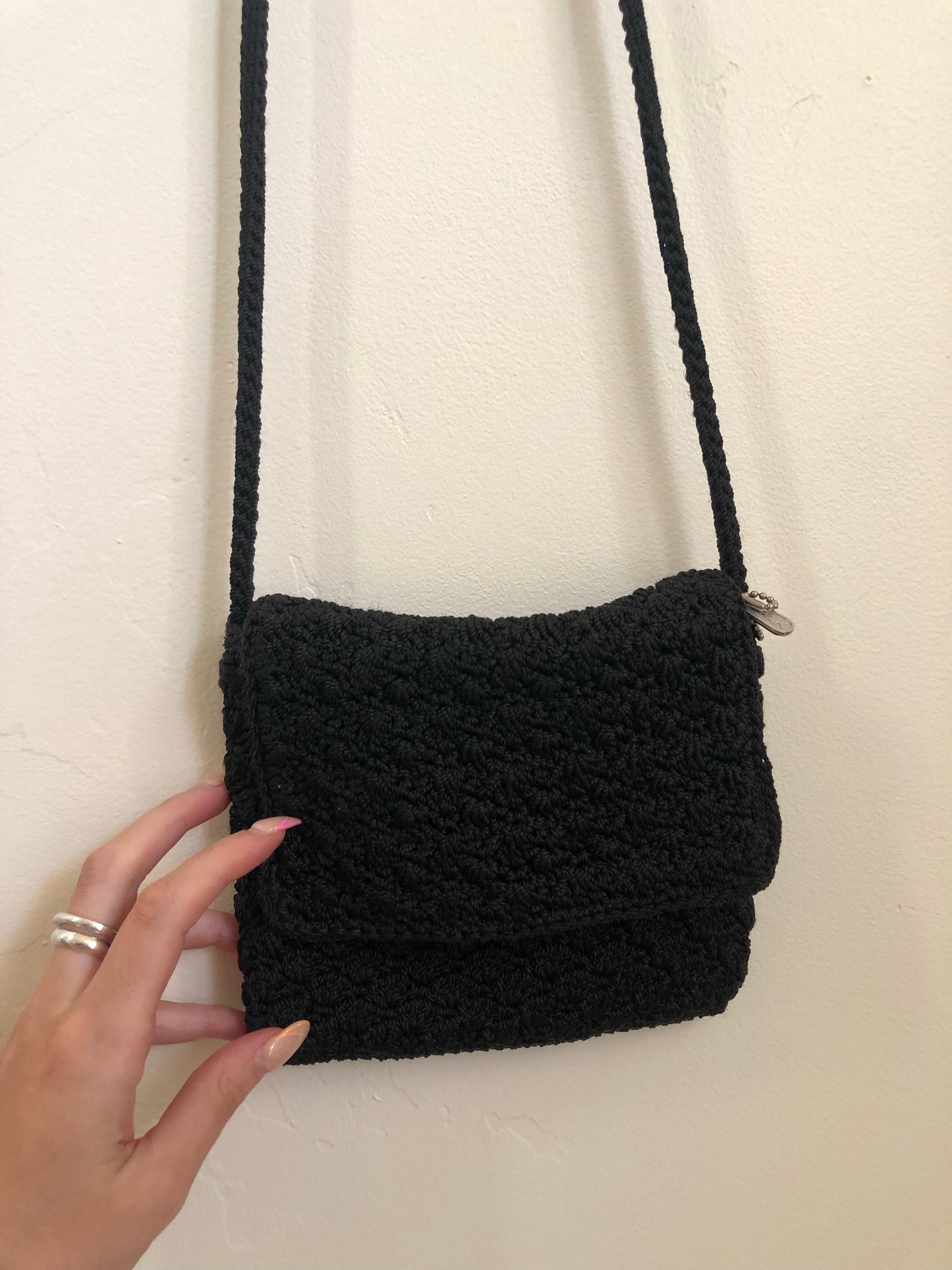 Y2K Crochet Purse | Black