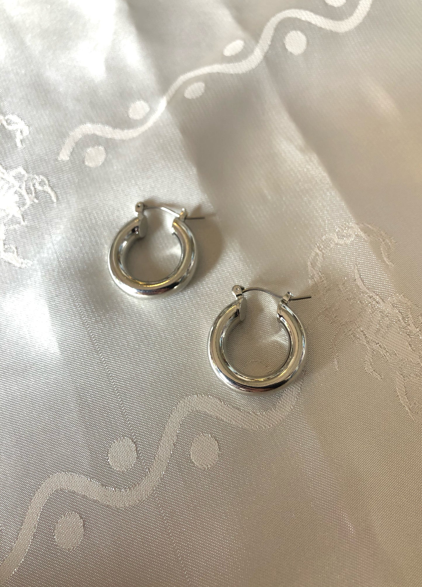 Silver Hoops