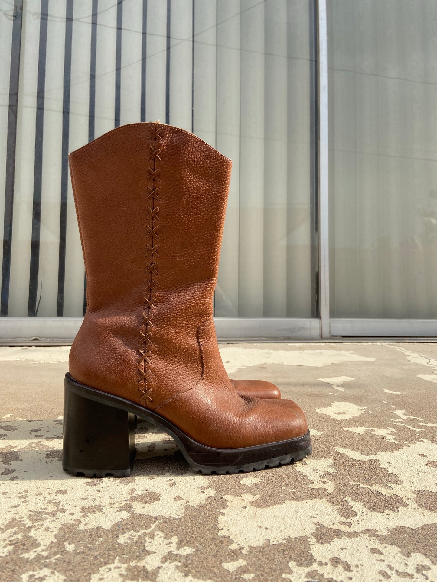 Sunflower Cognac Boots | 8.5