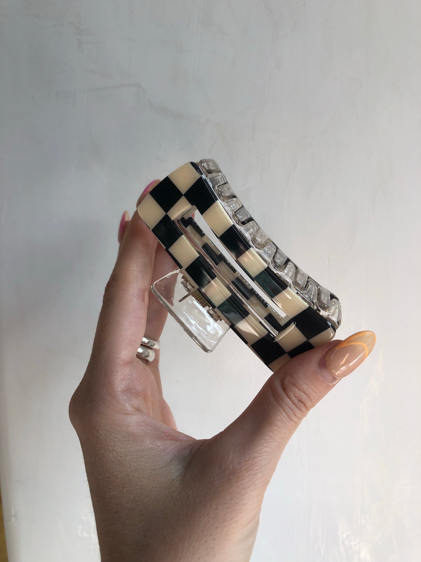 Checker Hair Clip