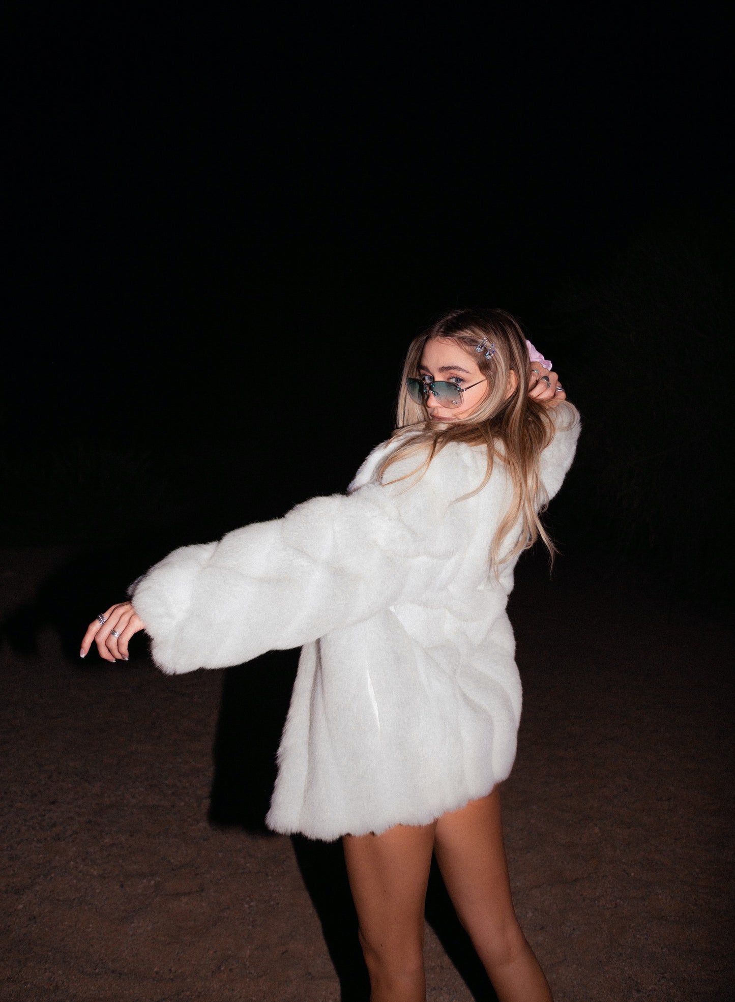 Foxy Vintage Faux Fur Coat