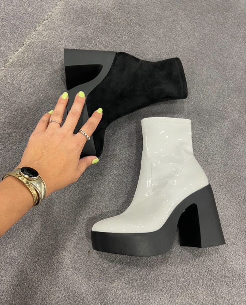 Jet Set Boot | White Patent