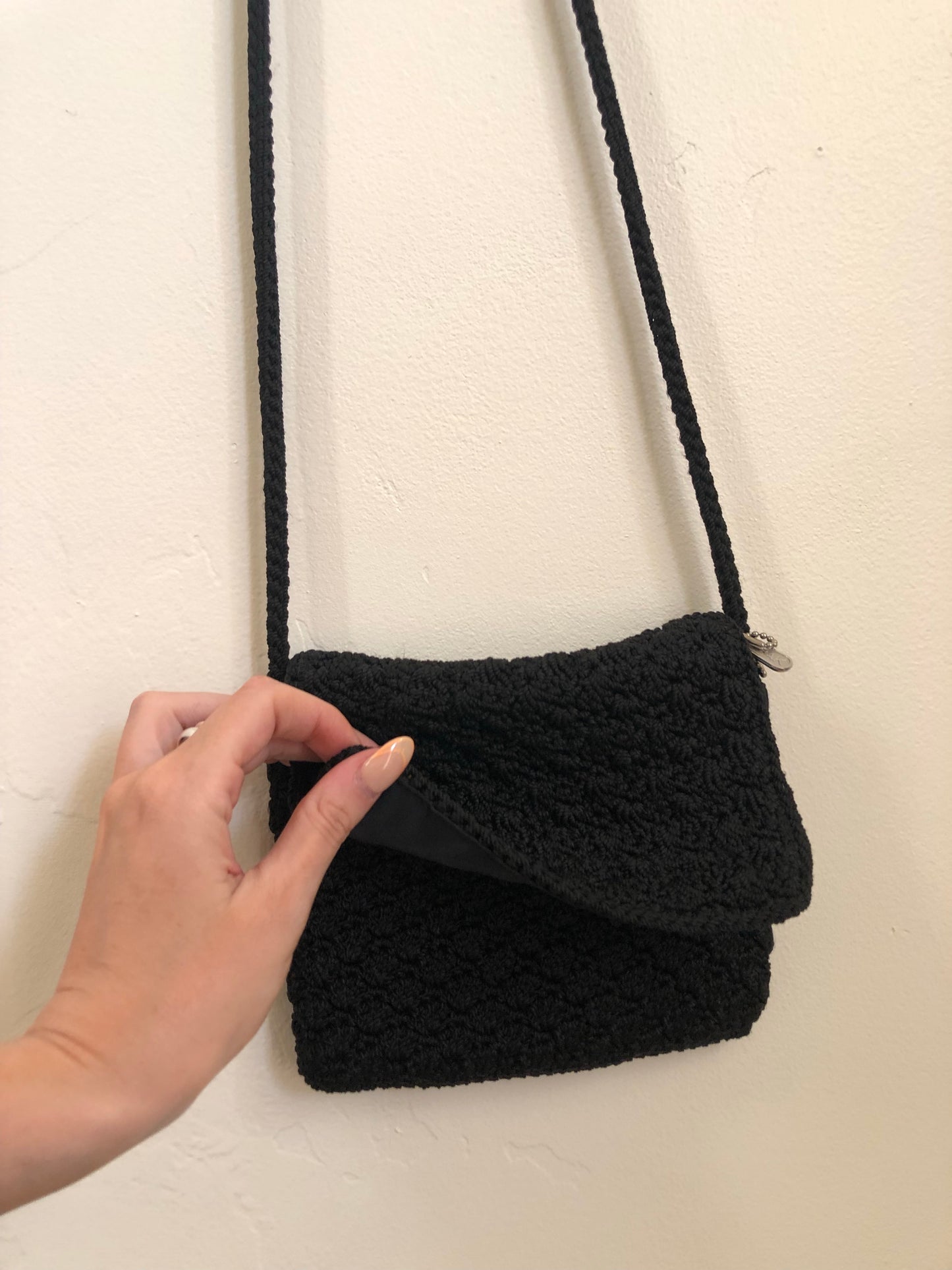 Y2K Crochet Purse | Black