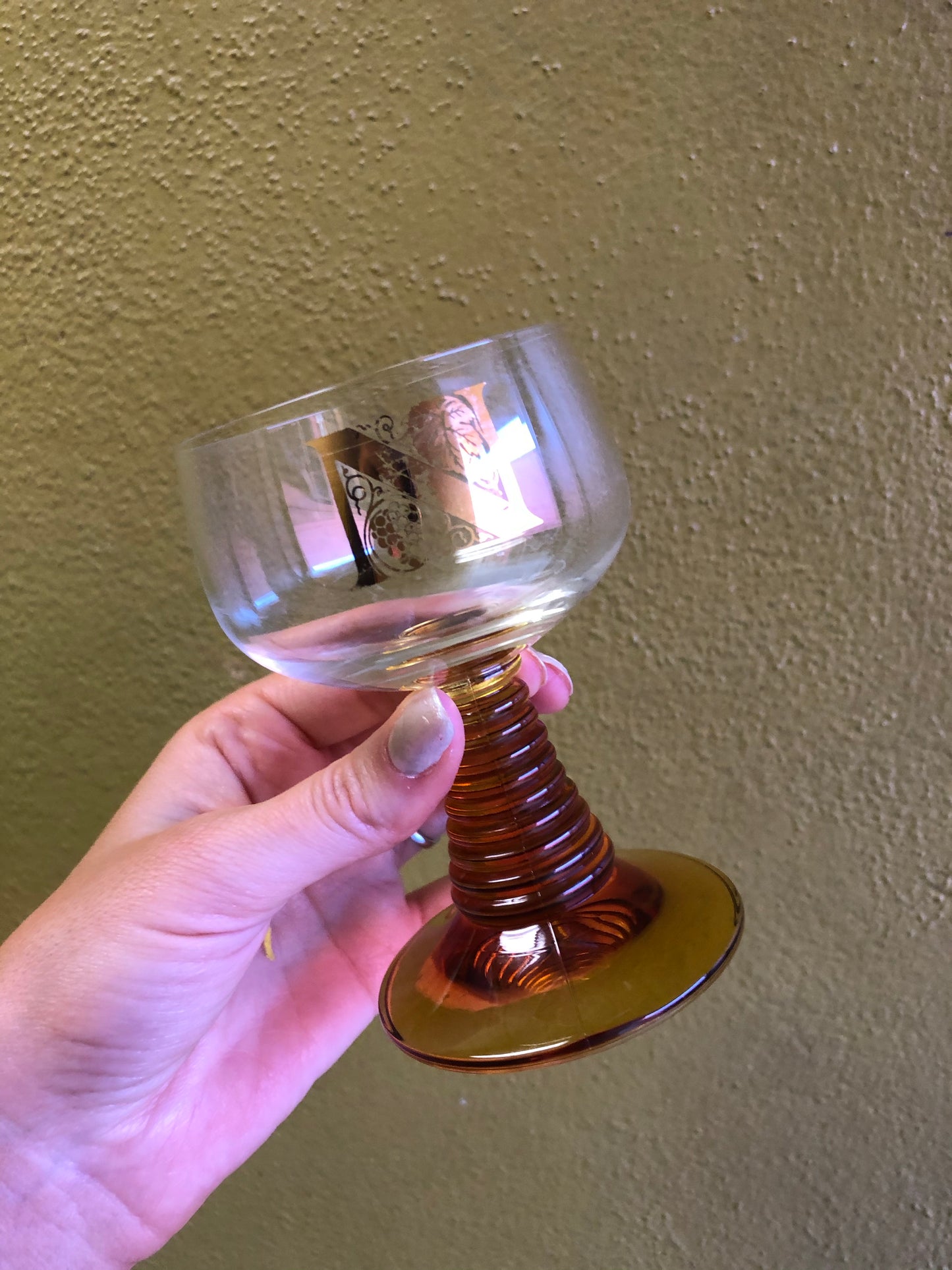 “N” Cocktail Glass