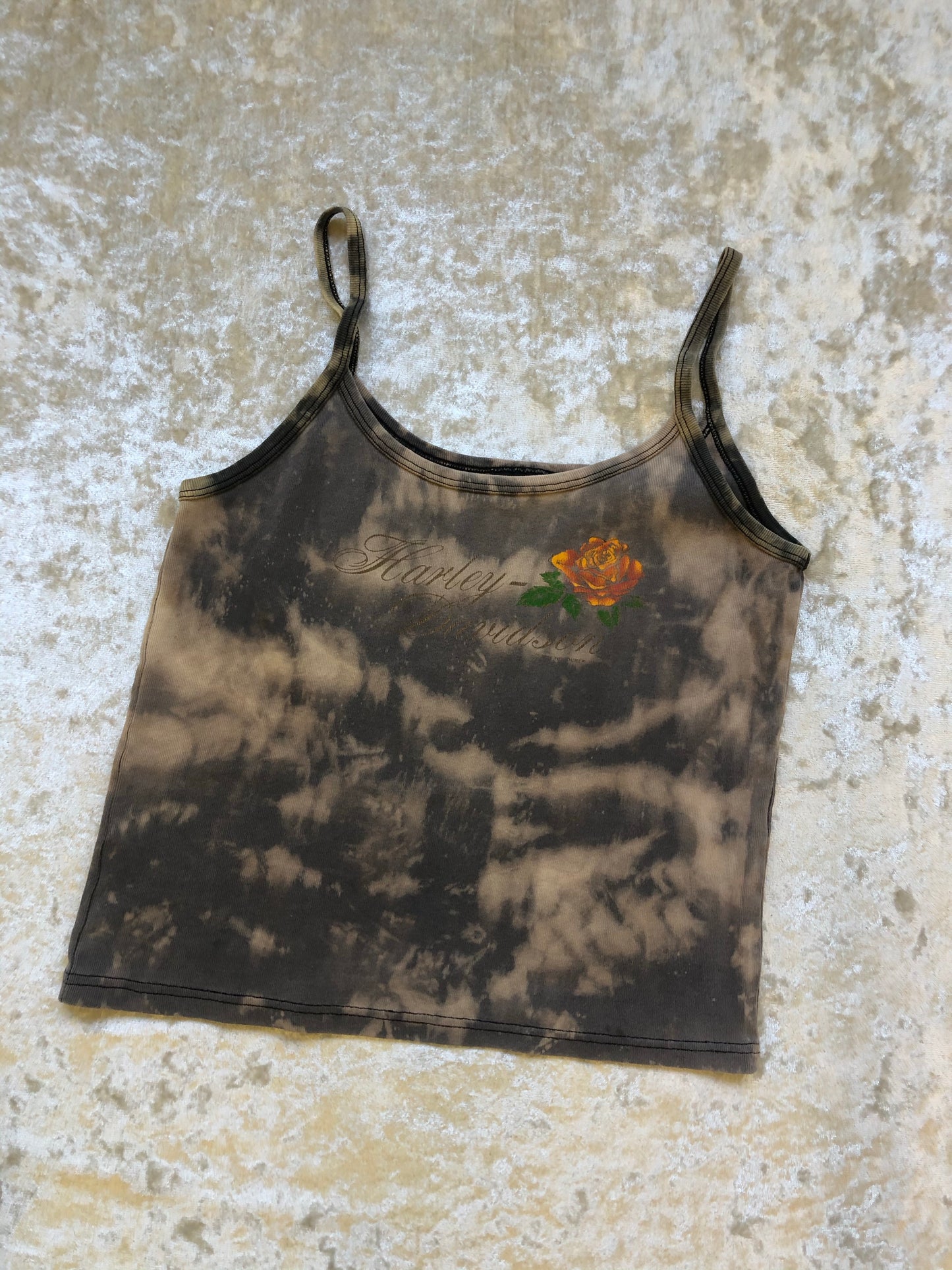 Orange Rose Harley Tank