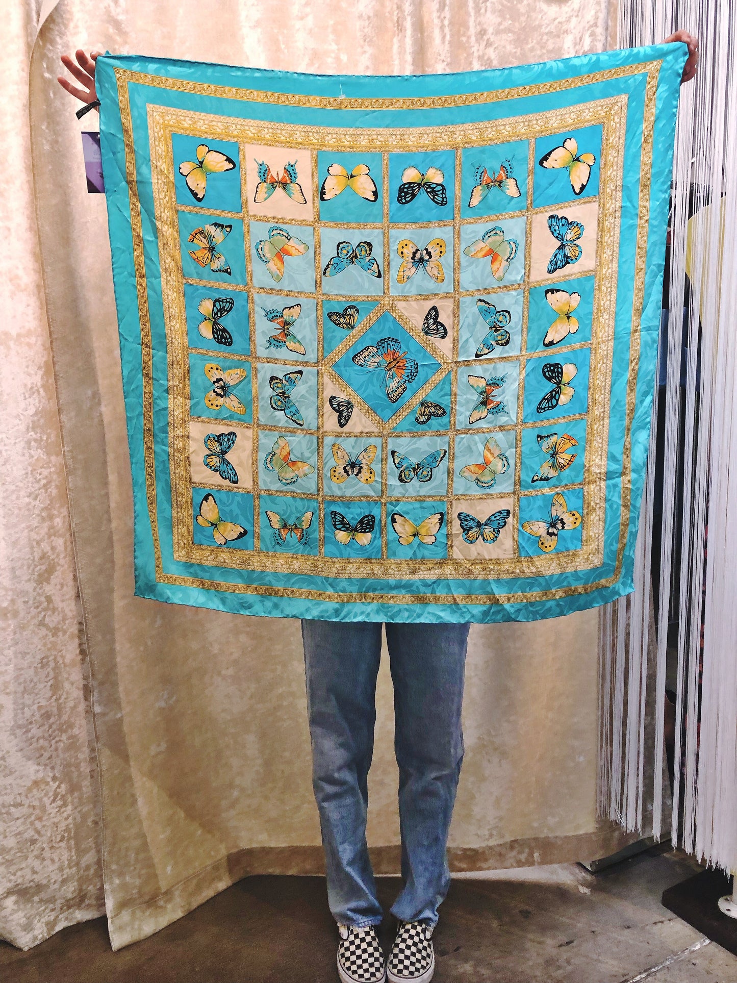 You give me Butterflies silk tapestry