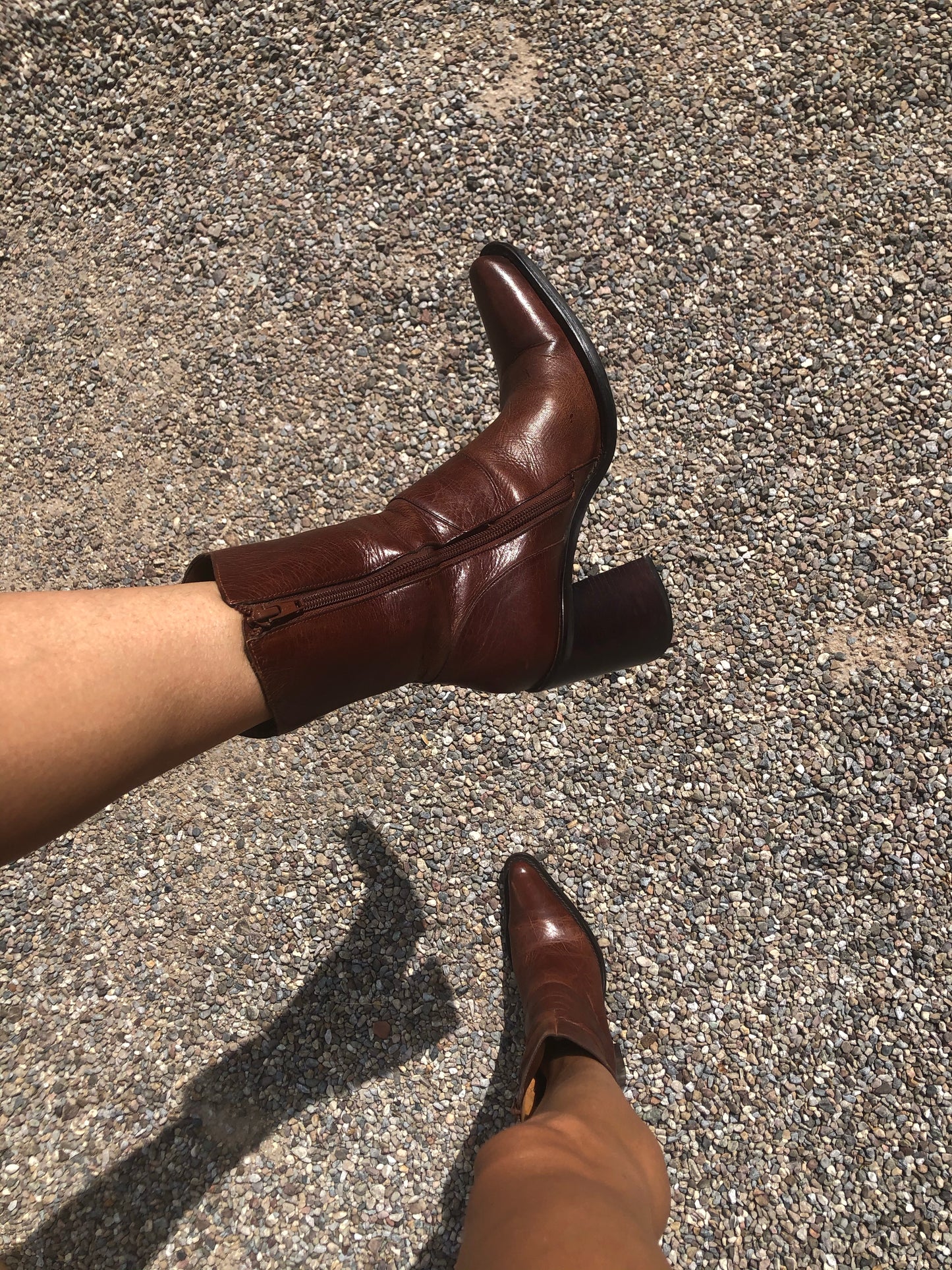 Block Heel Booties / 8