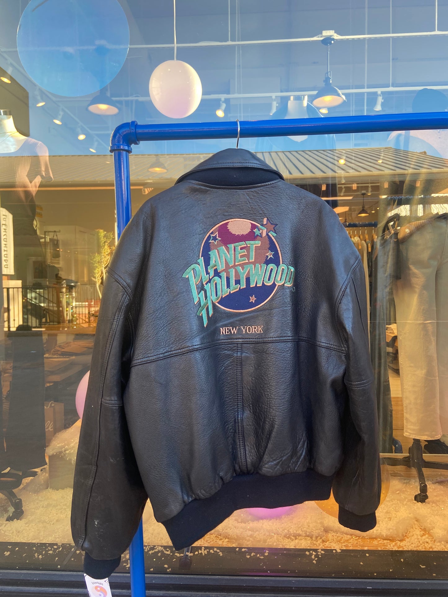 Planet Hollywood Reversible Leather Bomber