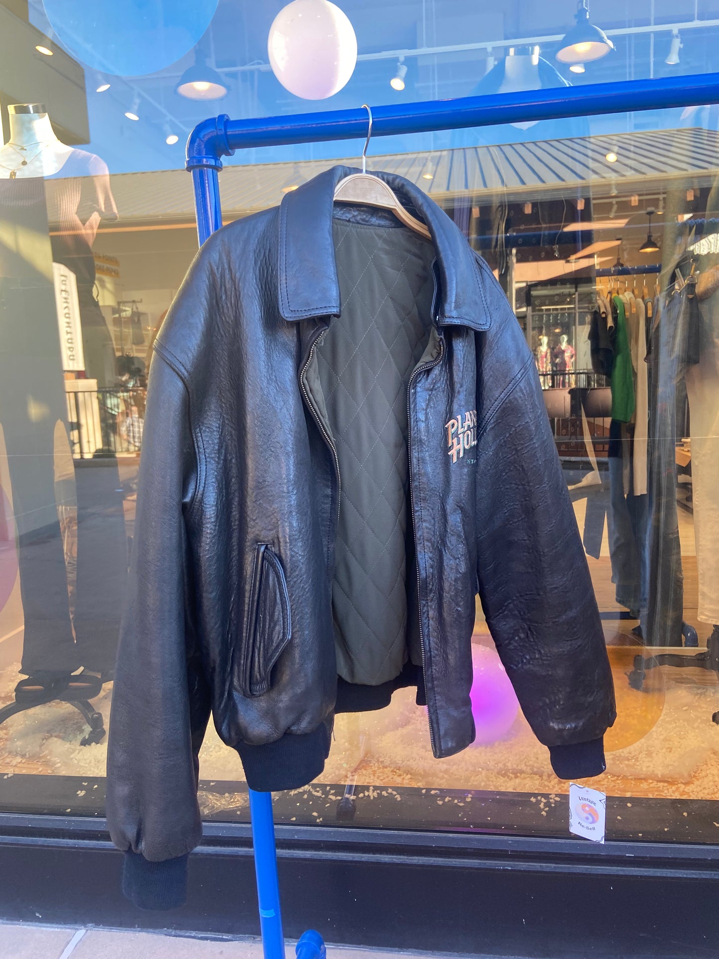 Planet Hollywood Reversible Leather Bomber