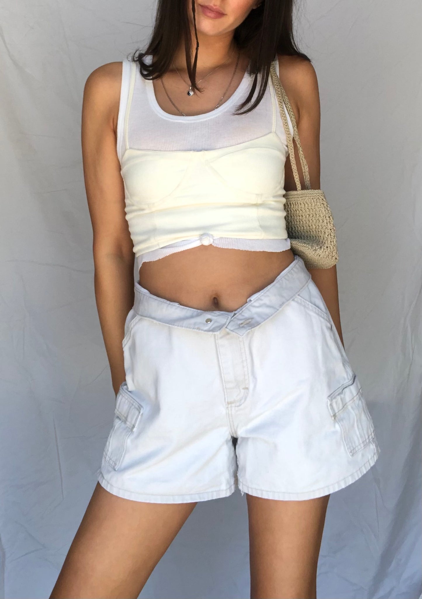 Lee Khaki Cargo Shorts | 27”