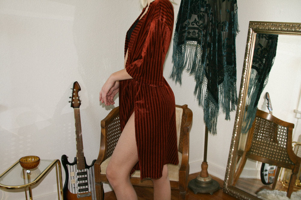 Rust Velvet Robe