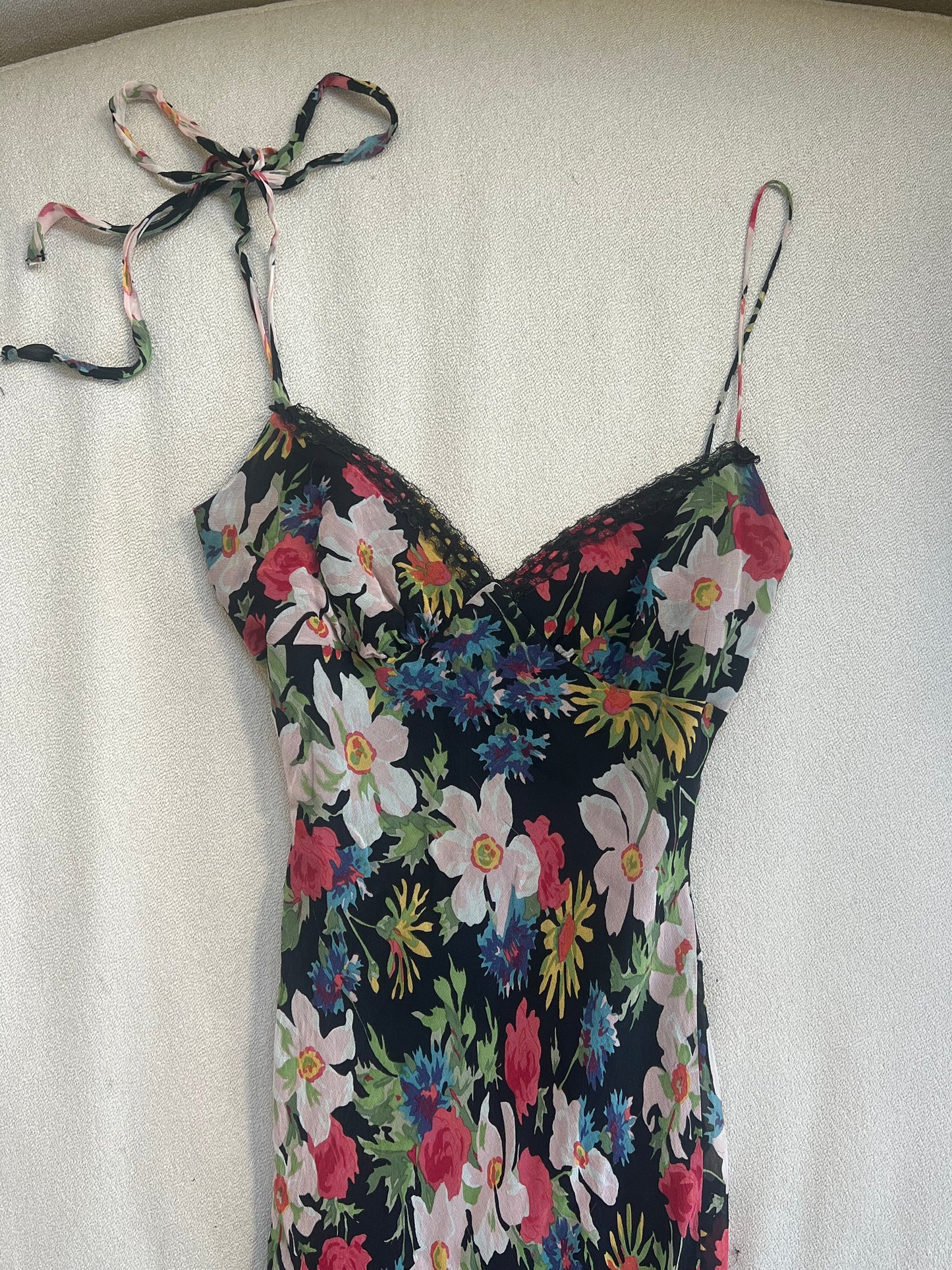 Vtg Betsey Johnson Floral Dream Dress