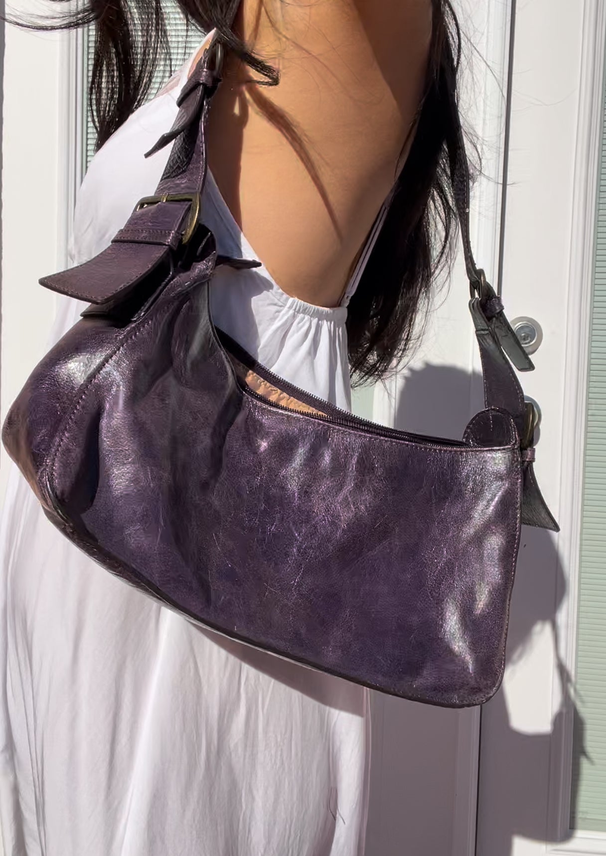 Purple Perlina Bag