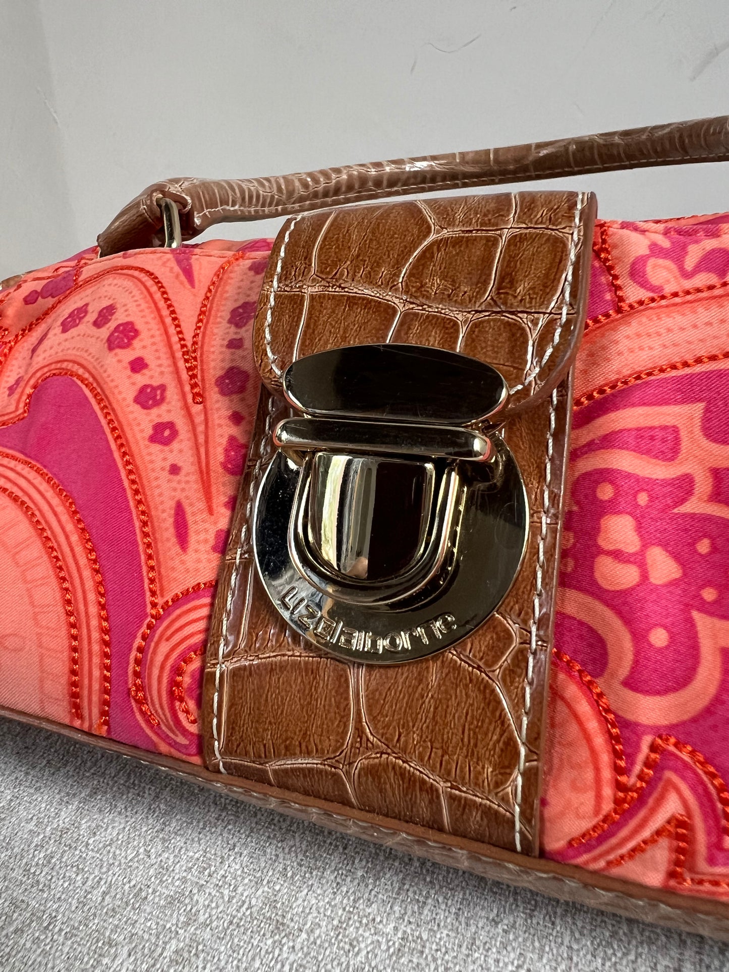 Y2k Paisley Liz Claiborne Baguette