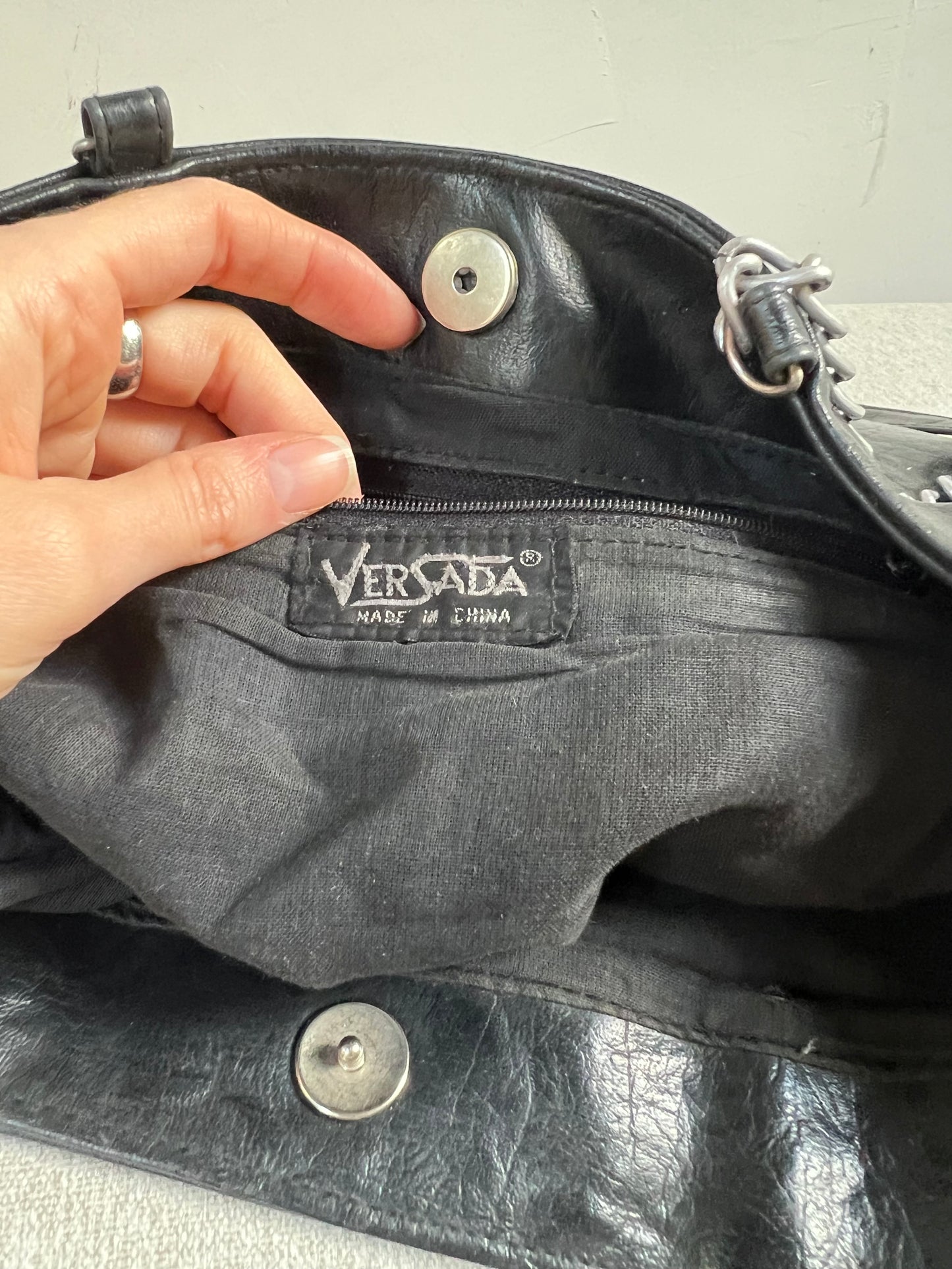 90s VER SADA Flower Chain Shoulder Bag