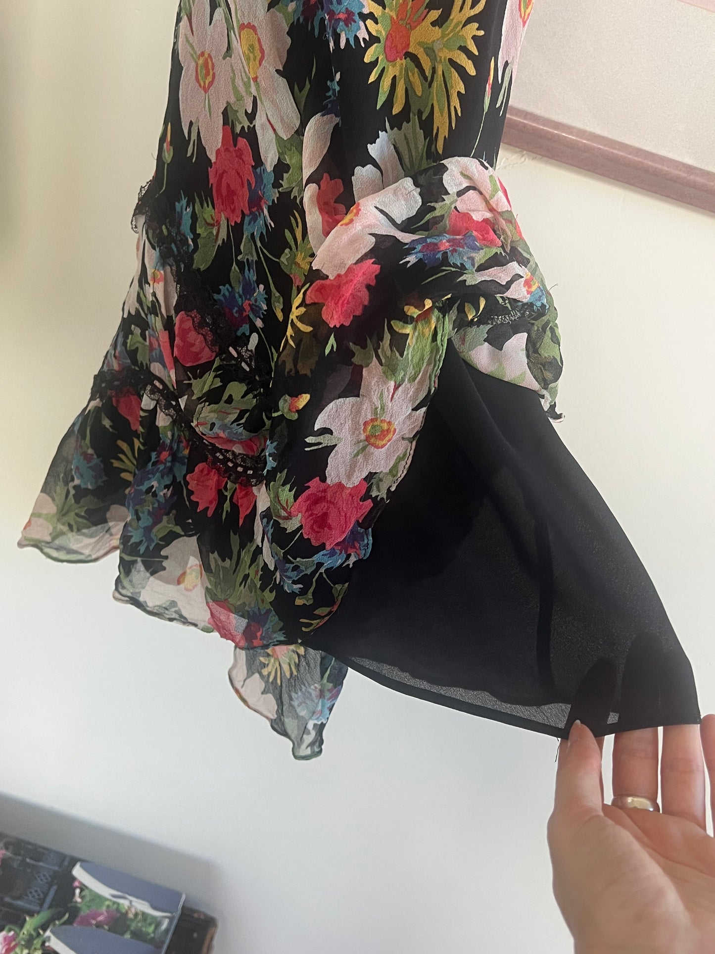 Vtg Betsey Johnson Floral Dream Dress