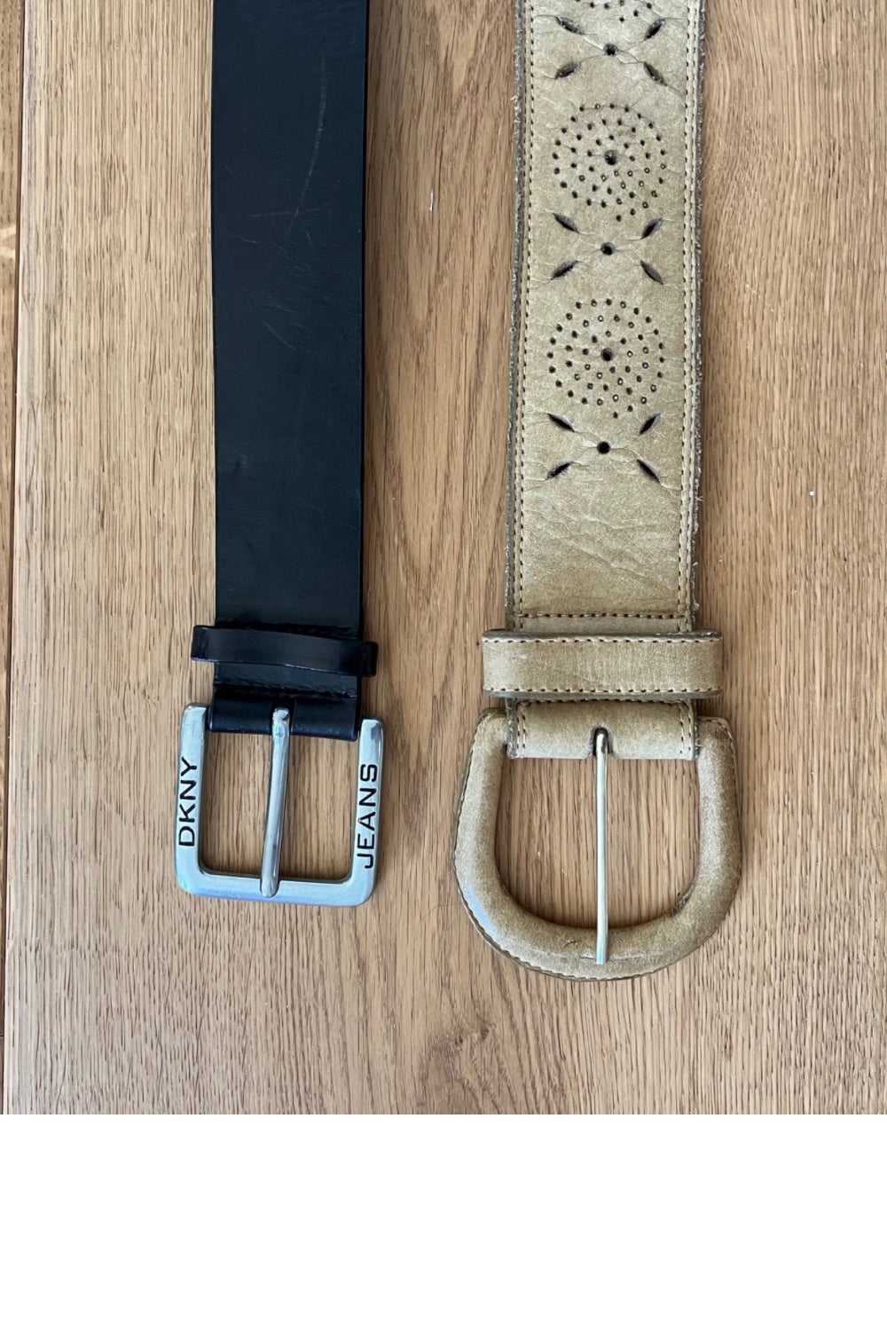 Vintage Leather Belt Duo