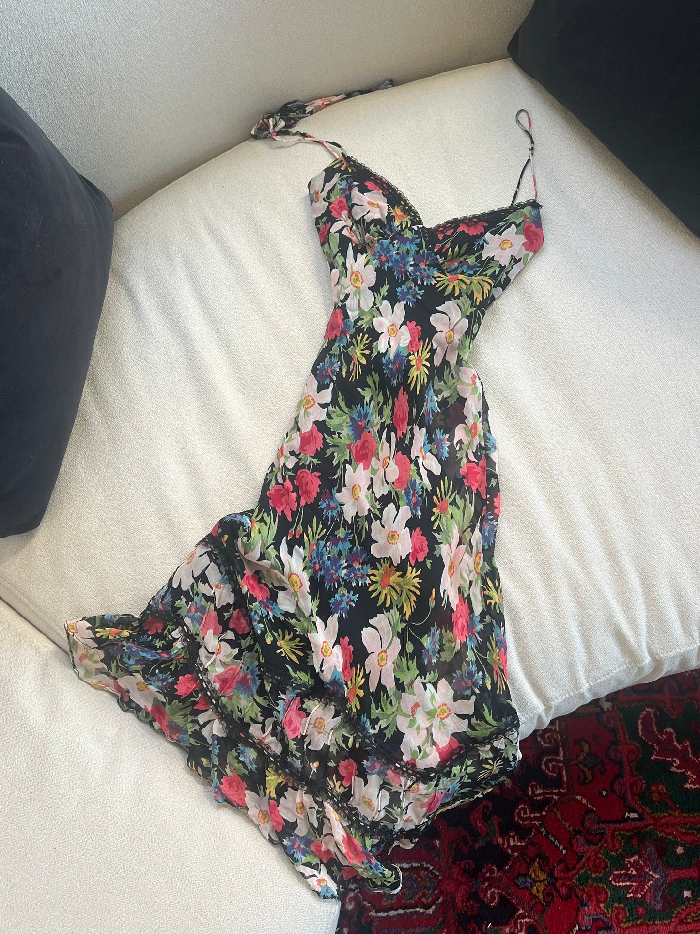 Vtg Betsey Johnson Floral Dream Dress