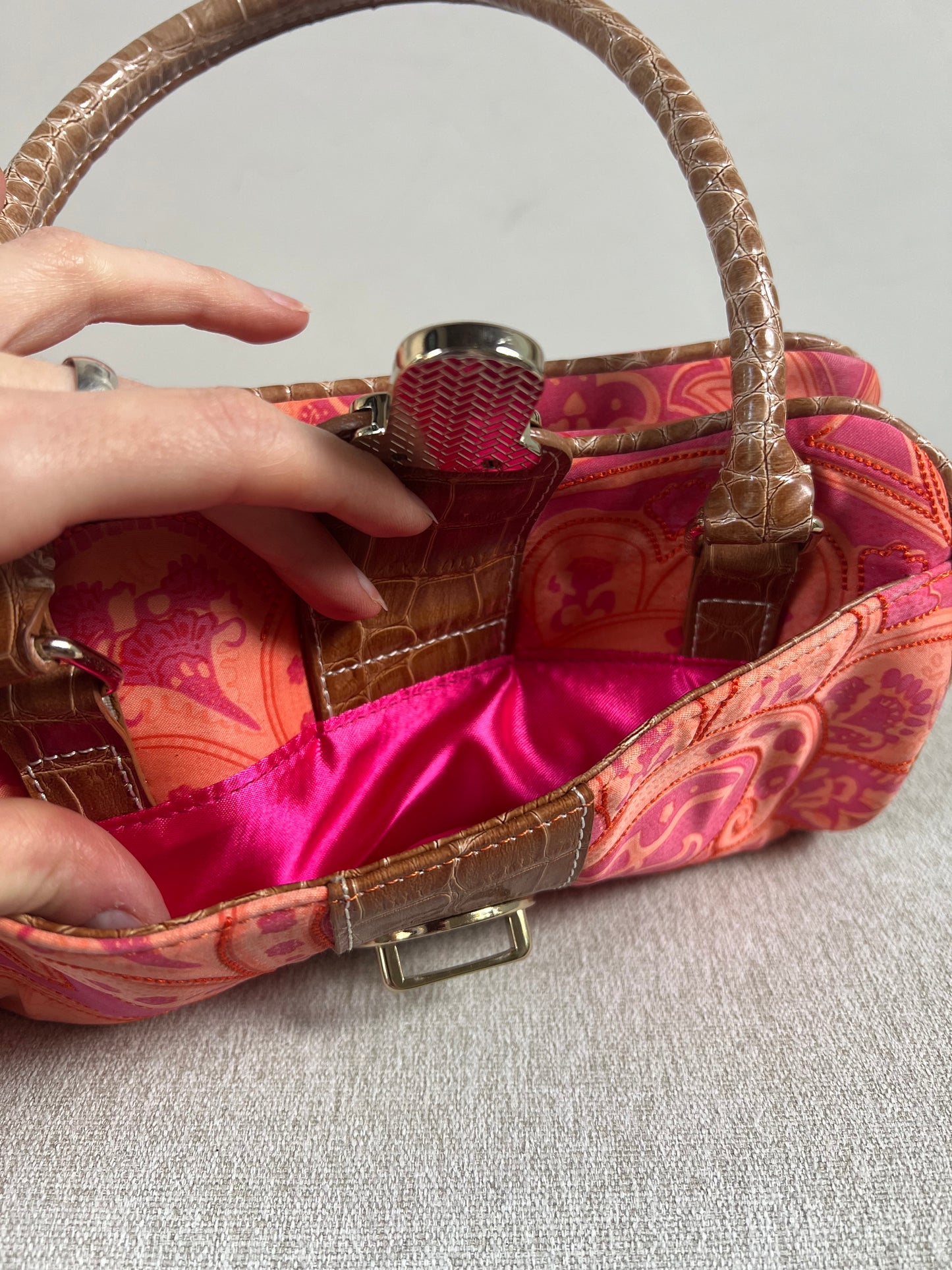 Y2k Paisley Liz Claiborne Baguette