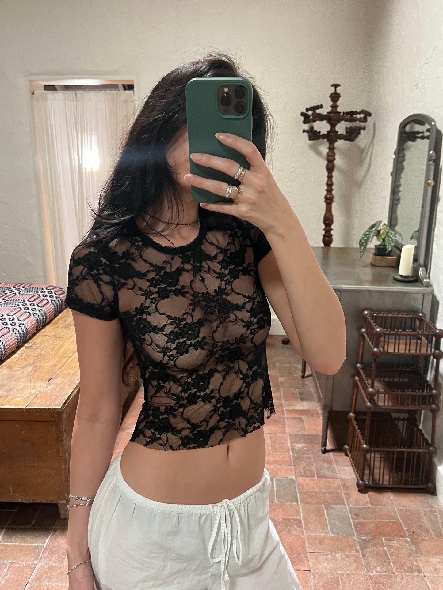 Lace Baby Crop