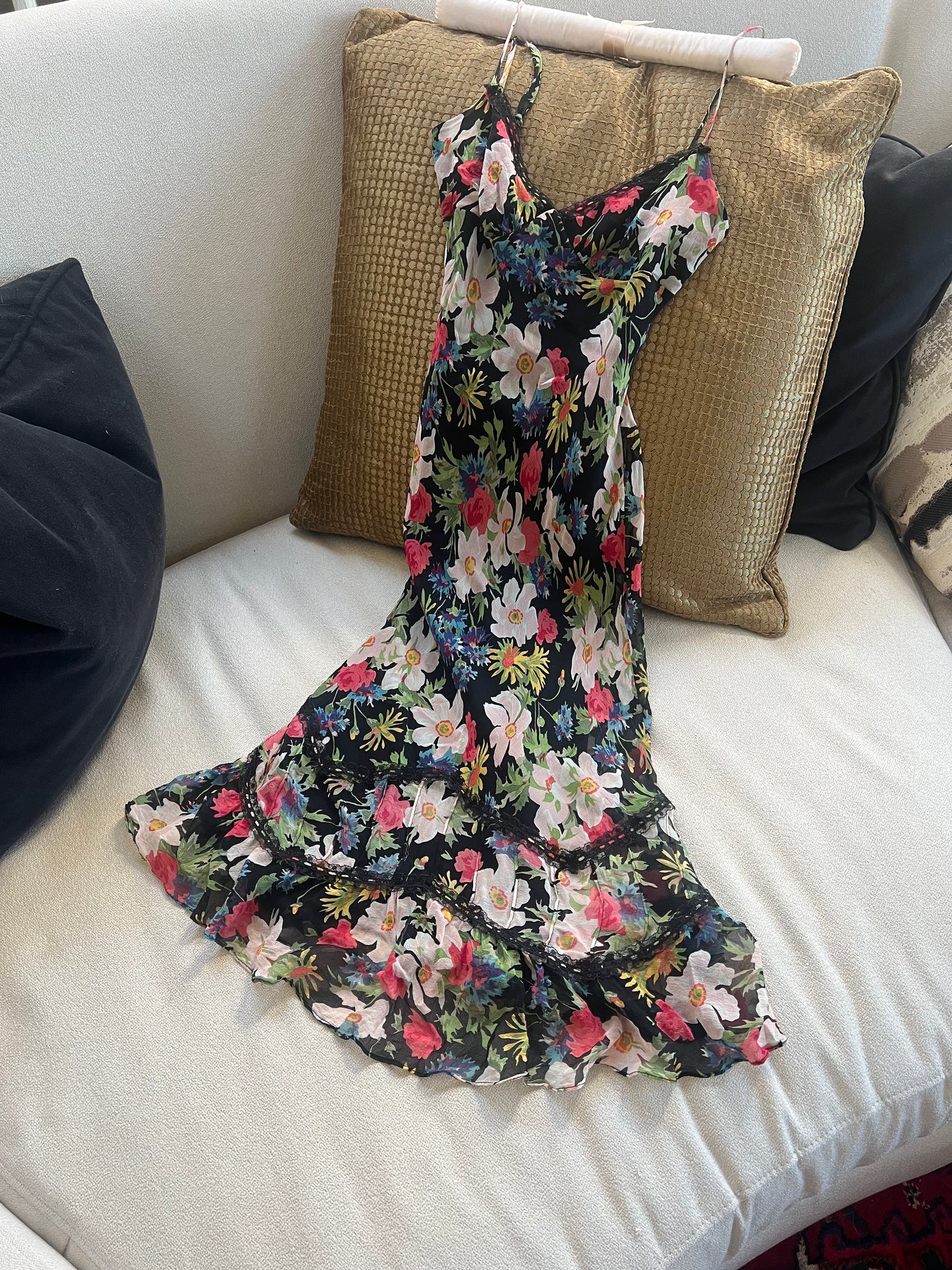 Vtg Betsey Johnson Floral Dream Dress