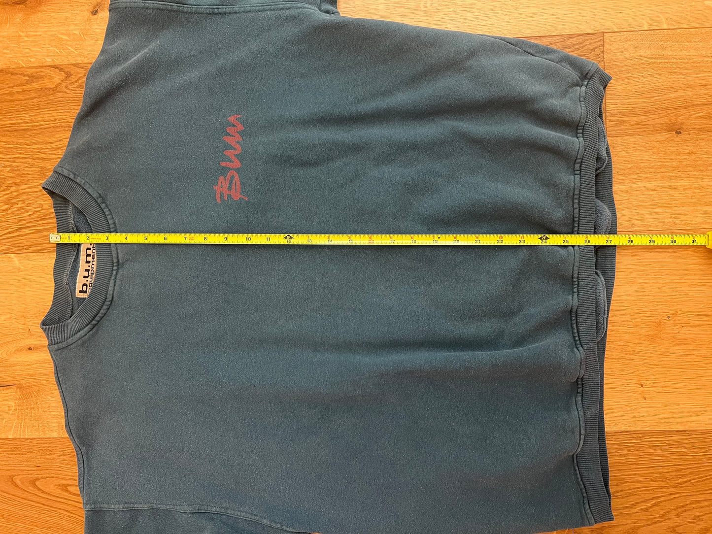 VTG B.U.M Equipment Men’s Blue Short Sleeve Sweatshirt Size M