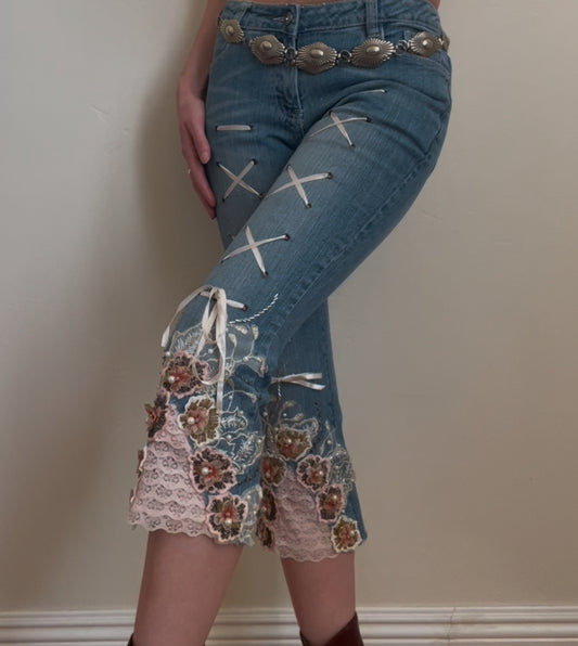 Marie Antoinette Denim Capris